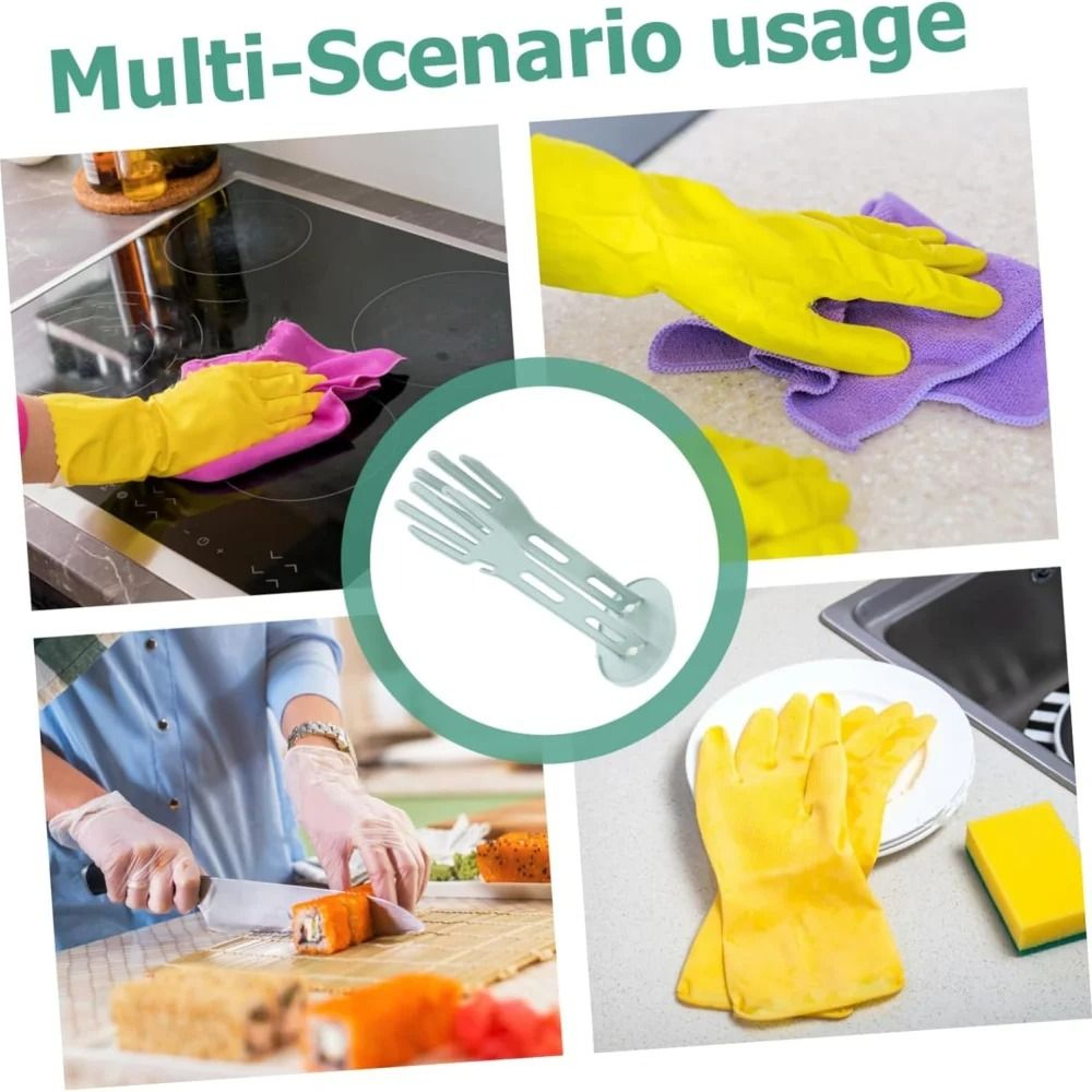 Kitchen Glove Drying Rack With Drainage Base 5