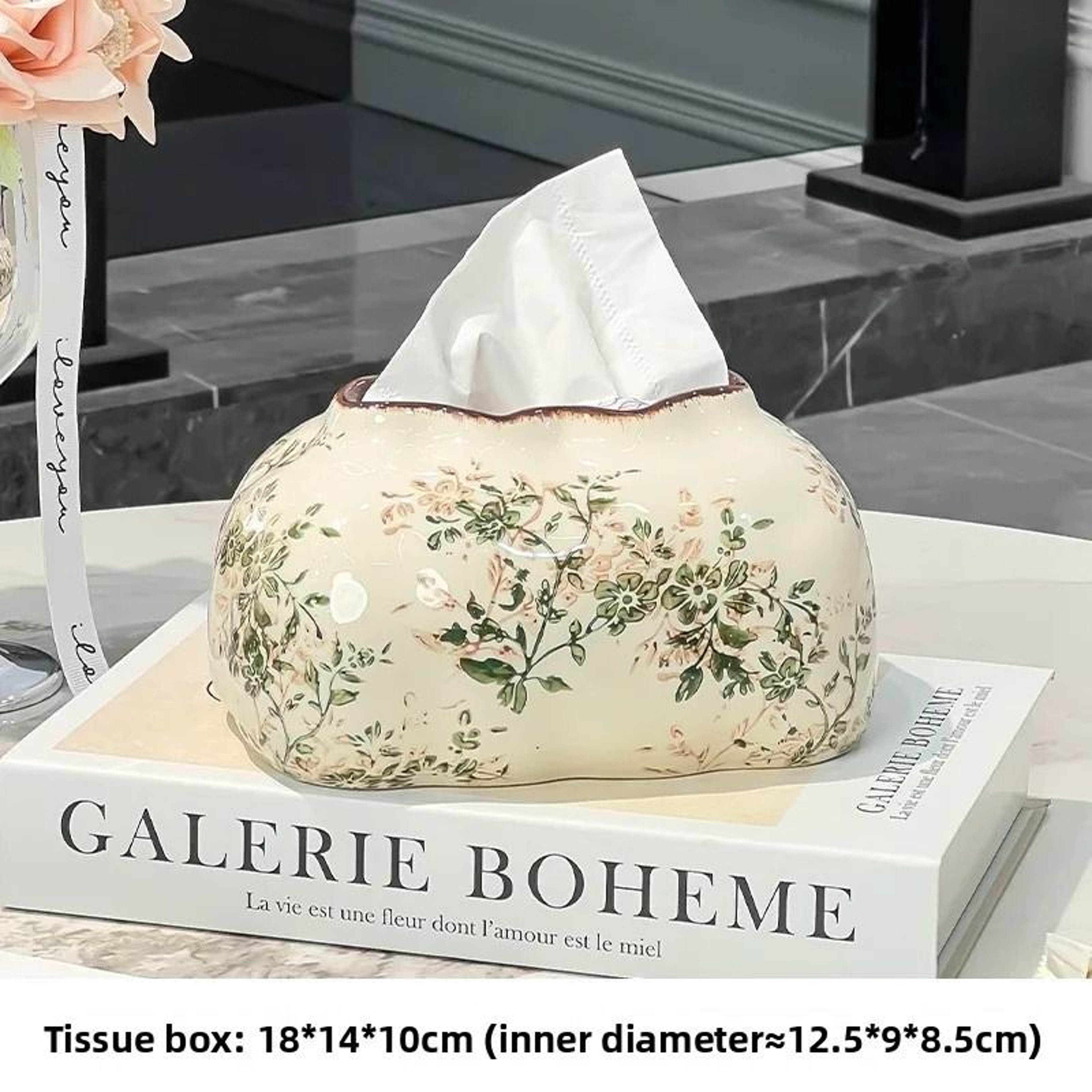 Colorful Ceramic Tissue Box Cover For Home Decor 6