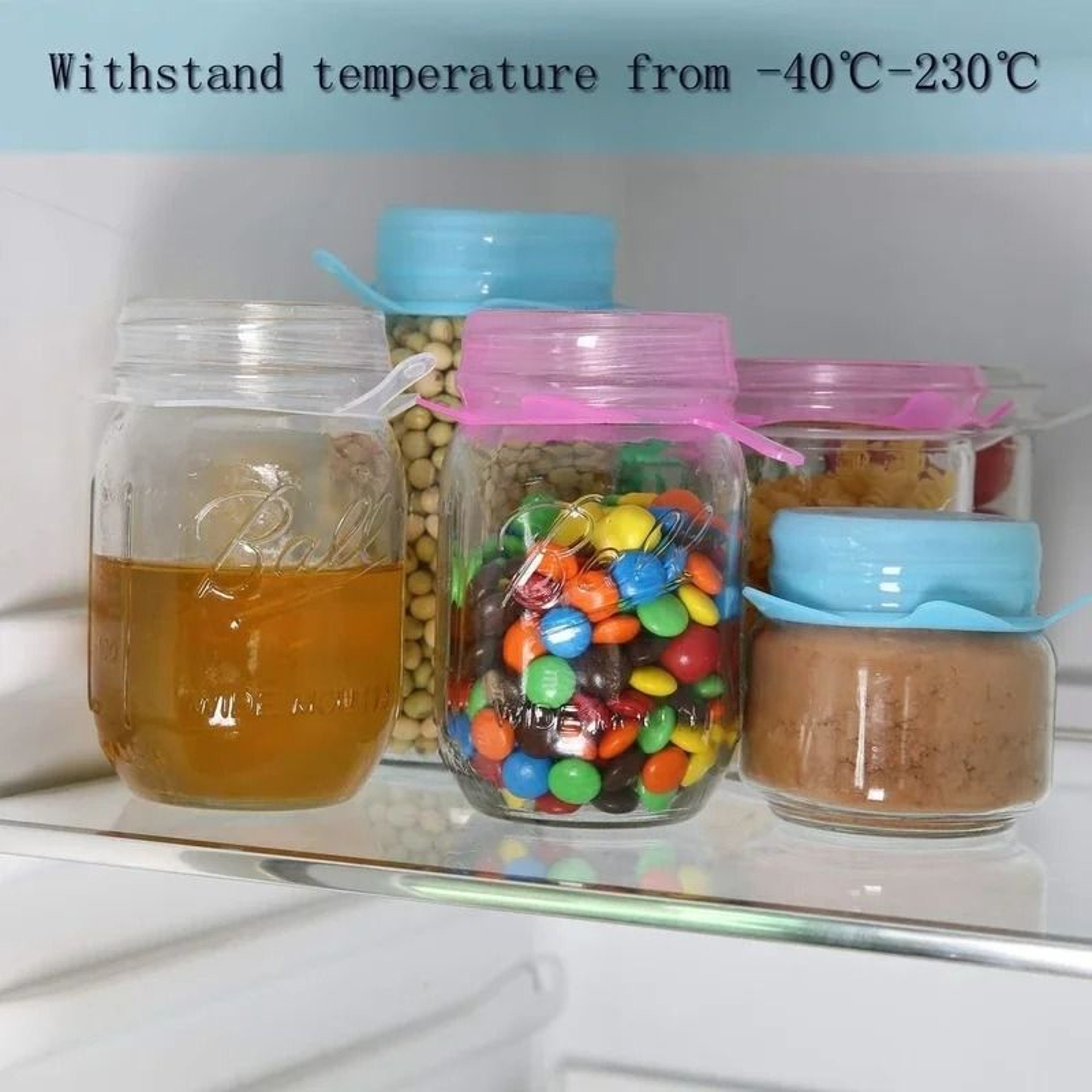 Reusable Silicone Stretch Lids For Cans Cups And Jars 11