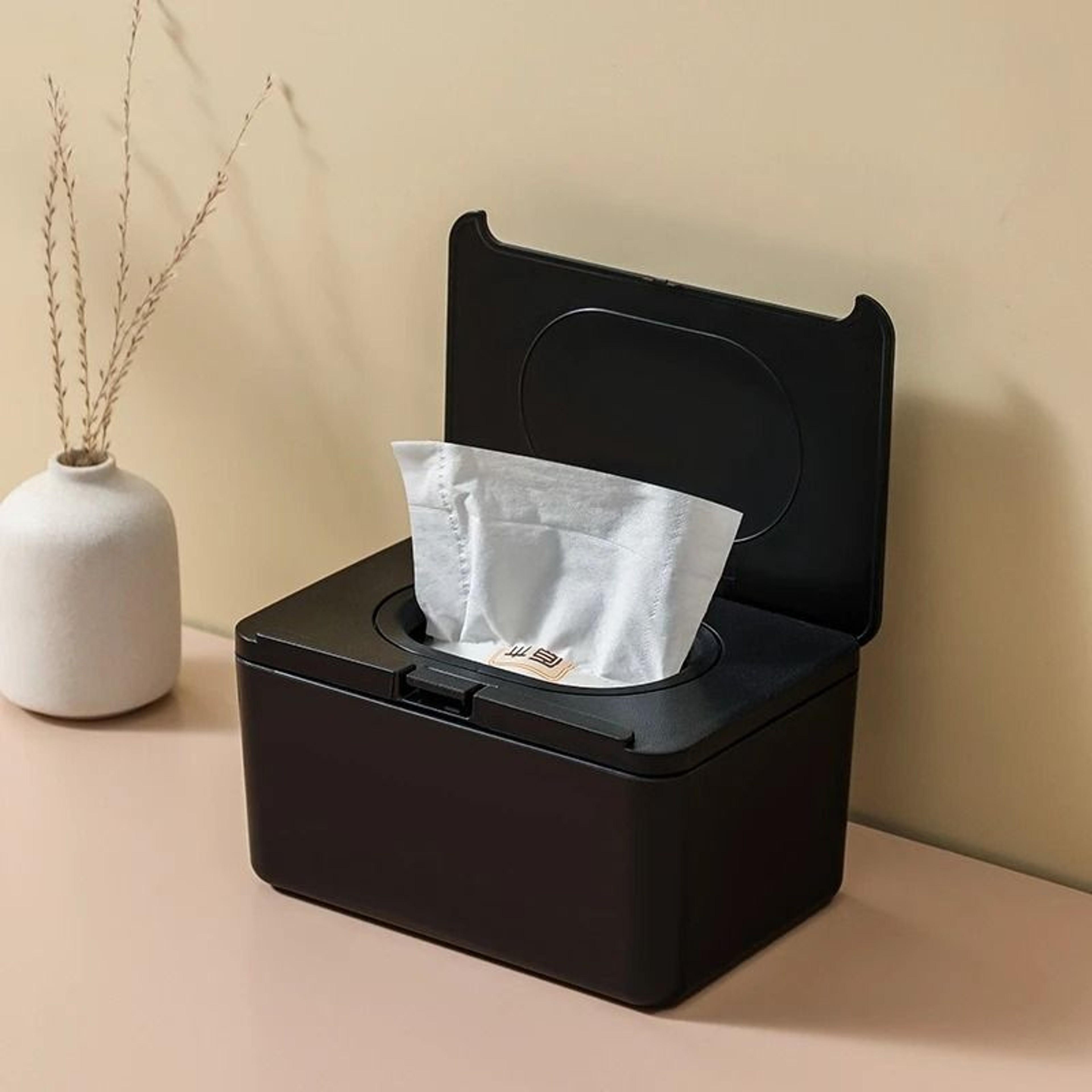 Automatic Flip Top Wet Wipes Dispenser And Tissue Storage Box 6