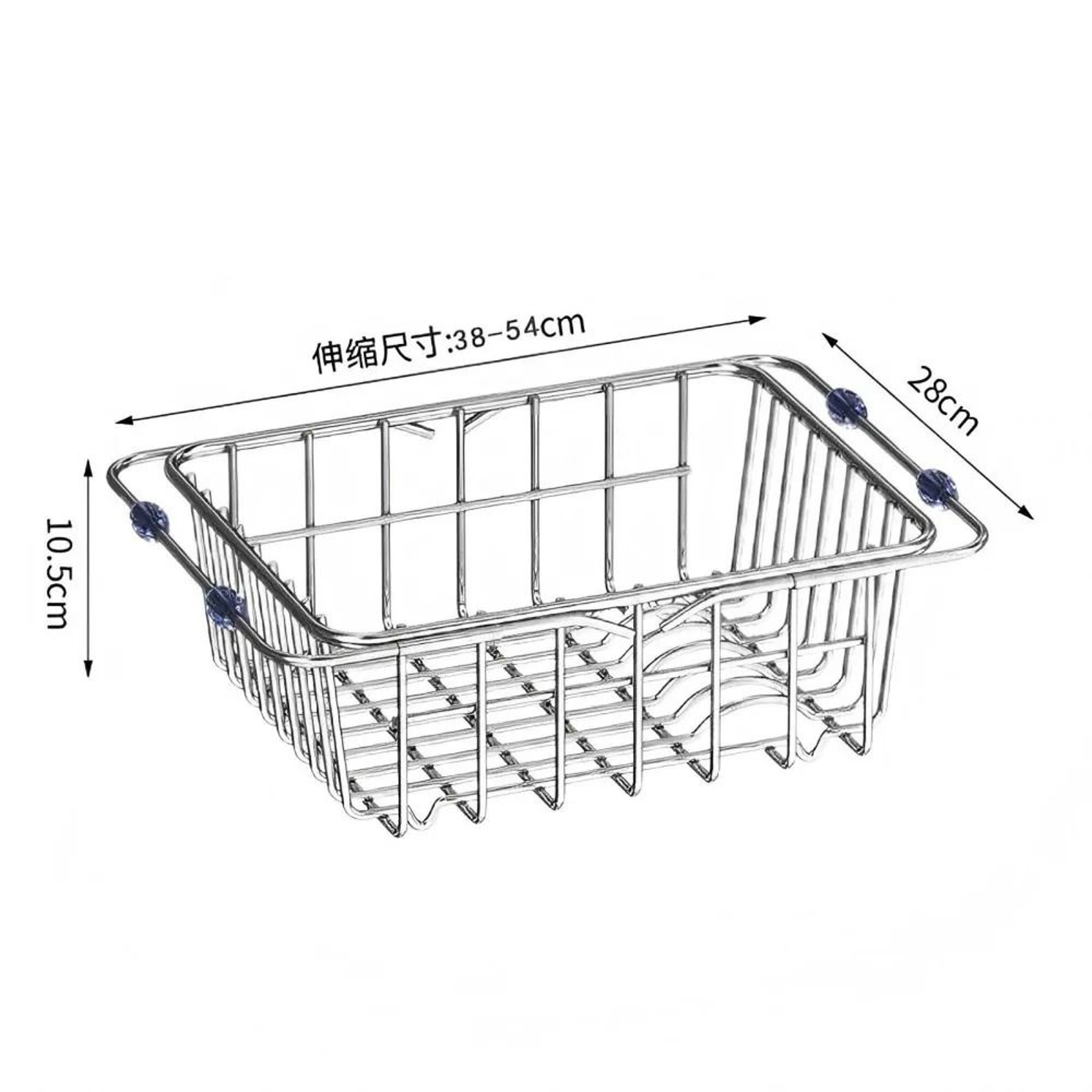 Stainless Steel Telescopic Sink Drain Rack For Dish Drying And Kitchen Storage 2