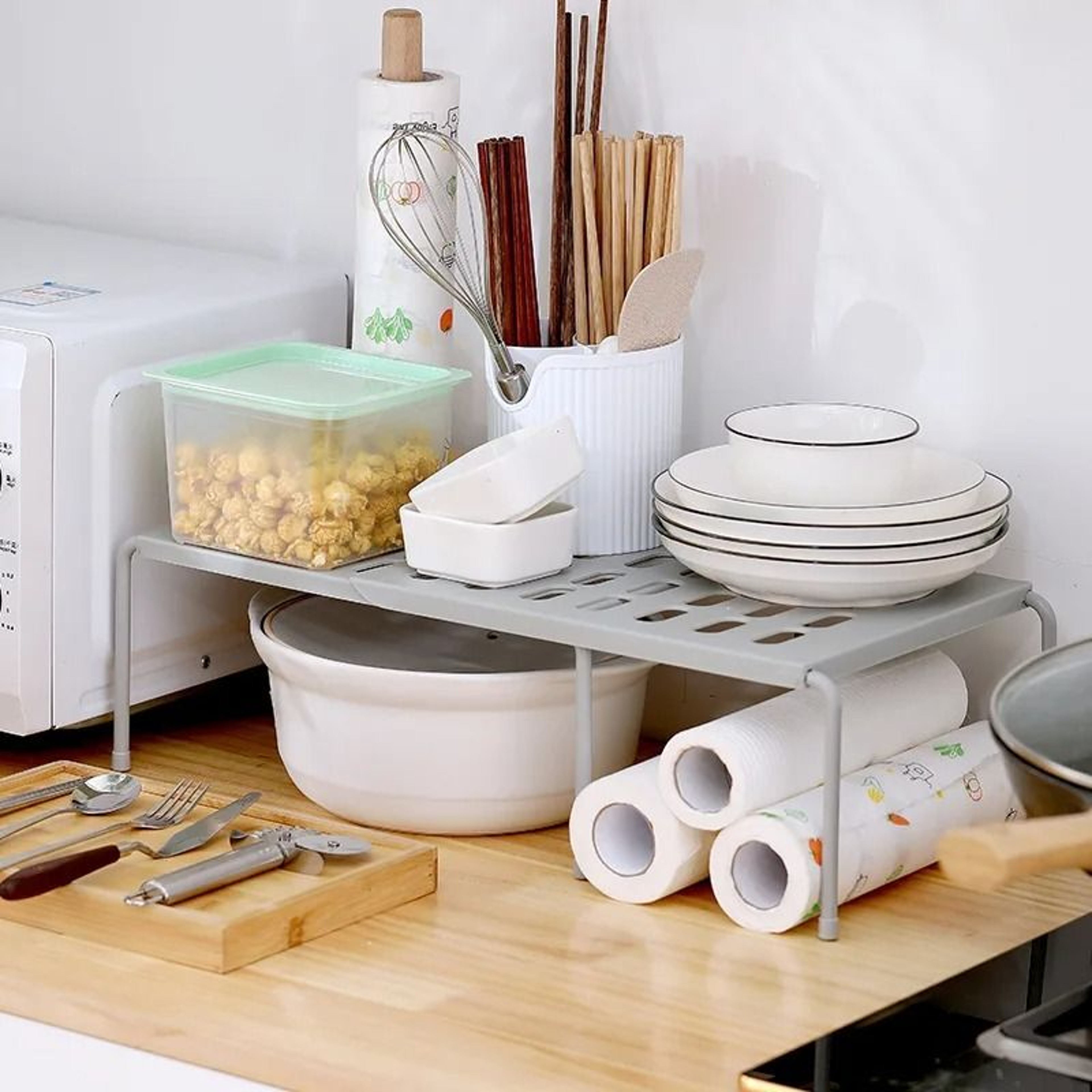 Extensible Under Sink Storage Shelf Rack For Shoes Cabinets And Kitchen Organization 8