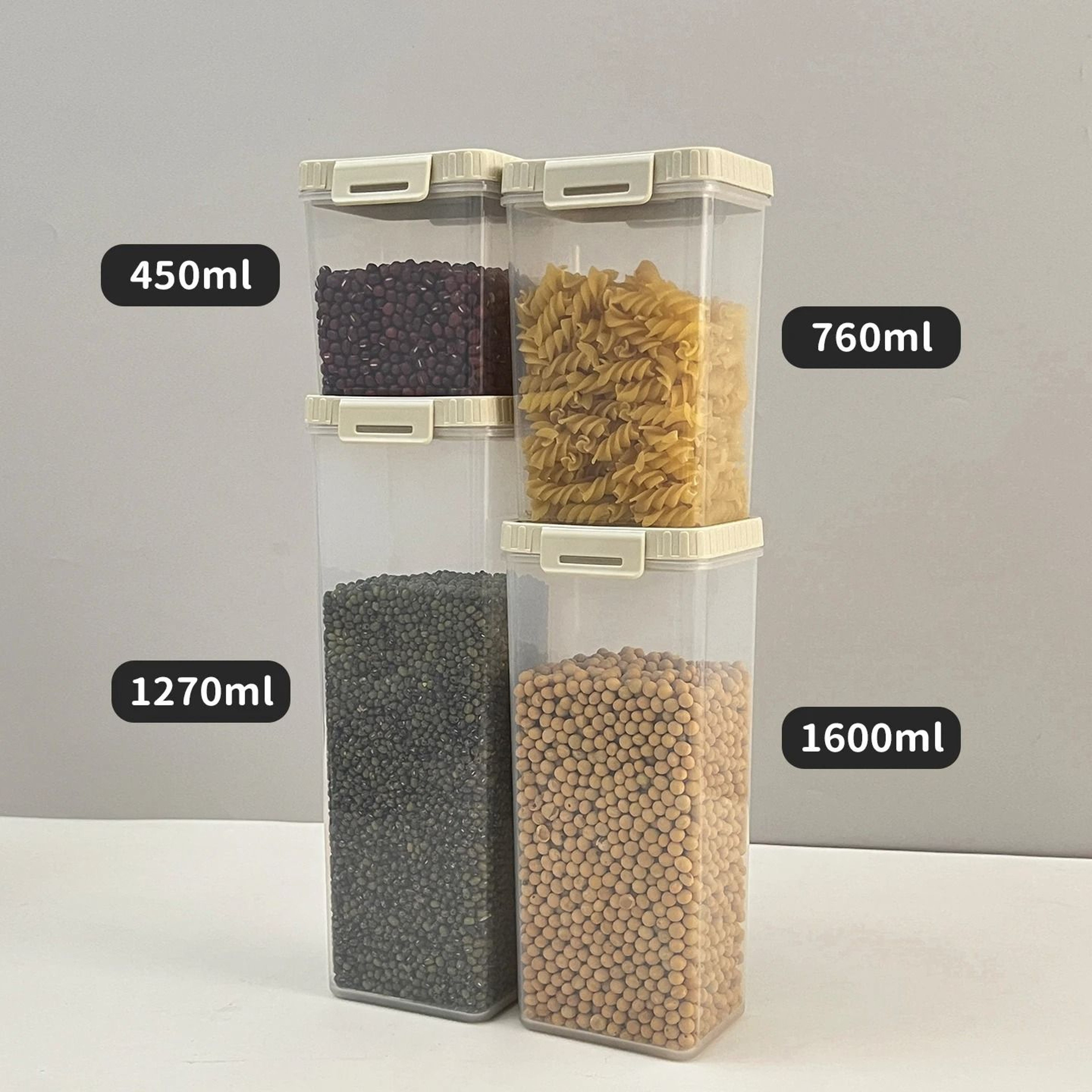 Moisture Proof Cereal Storage Container With Handle For Pantry Kitchen Organization 15
