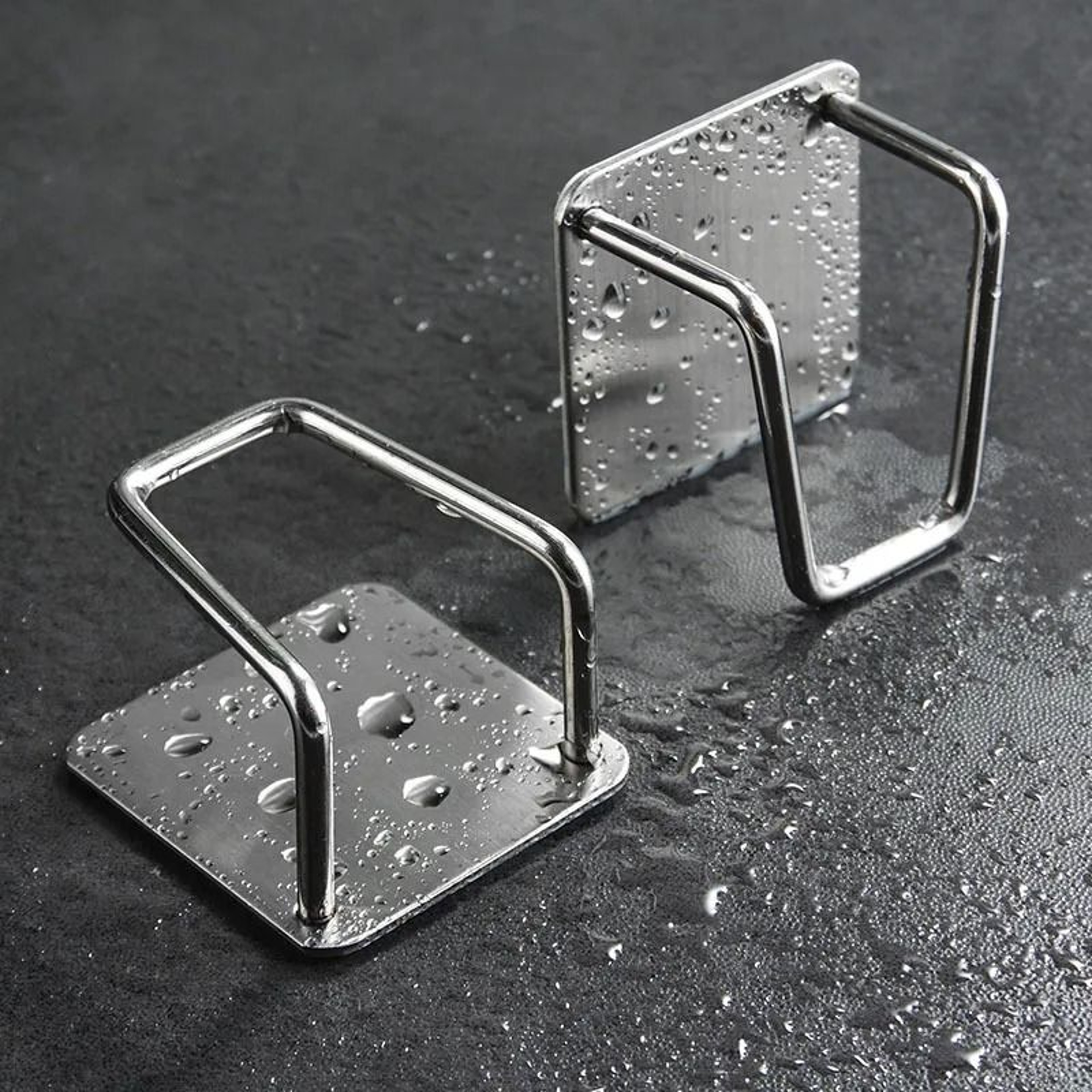 Adhesive Stainless Steel Sponge Holder For Kitchen Sink Clutter Free Storage 7