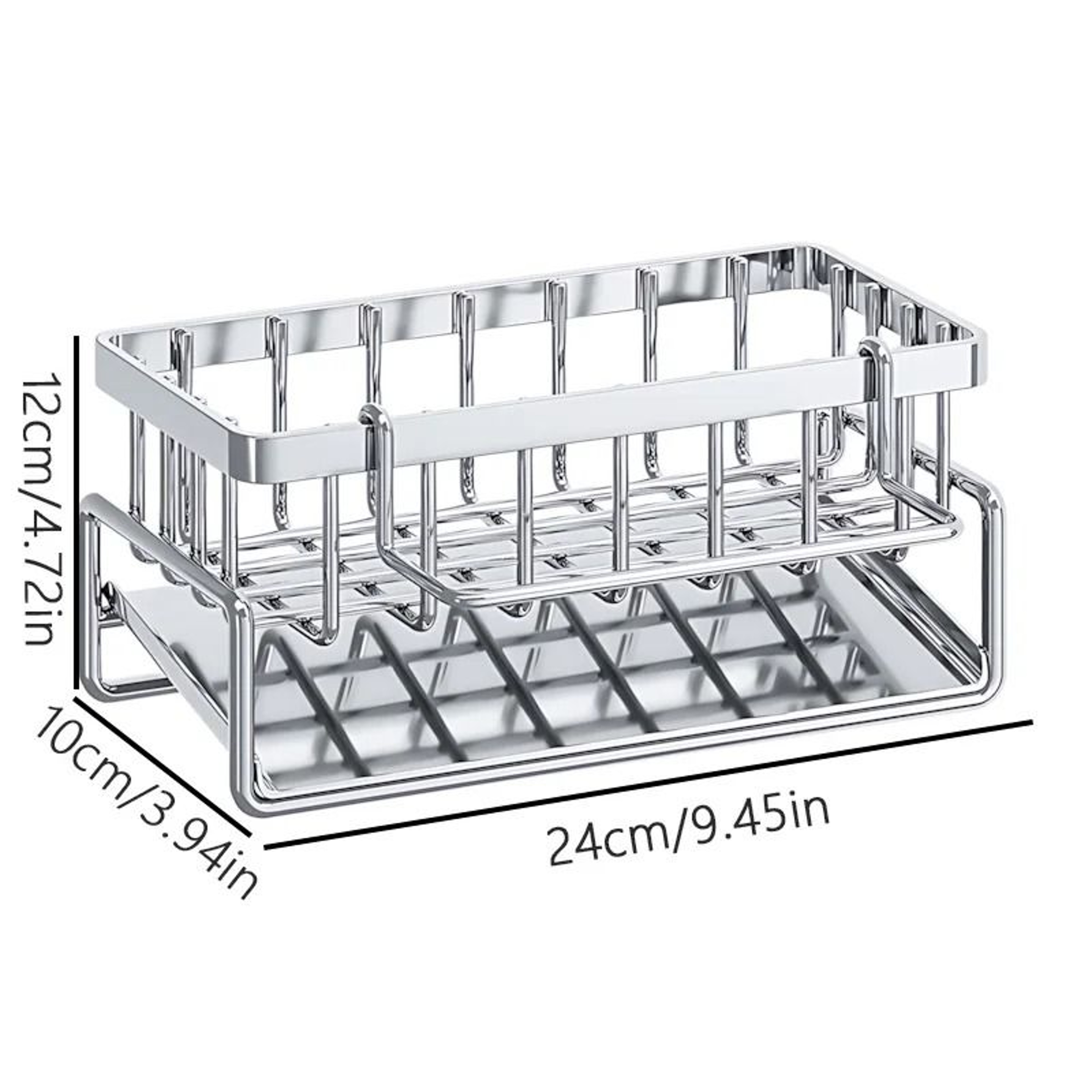 Stainless Steel Sink Drying Rack For Kitchen Organization 1