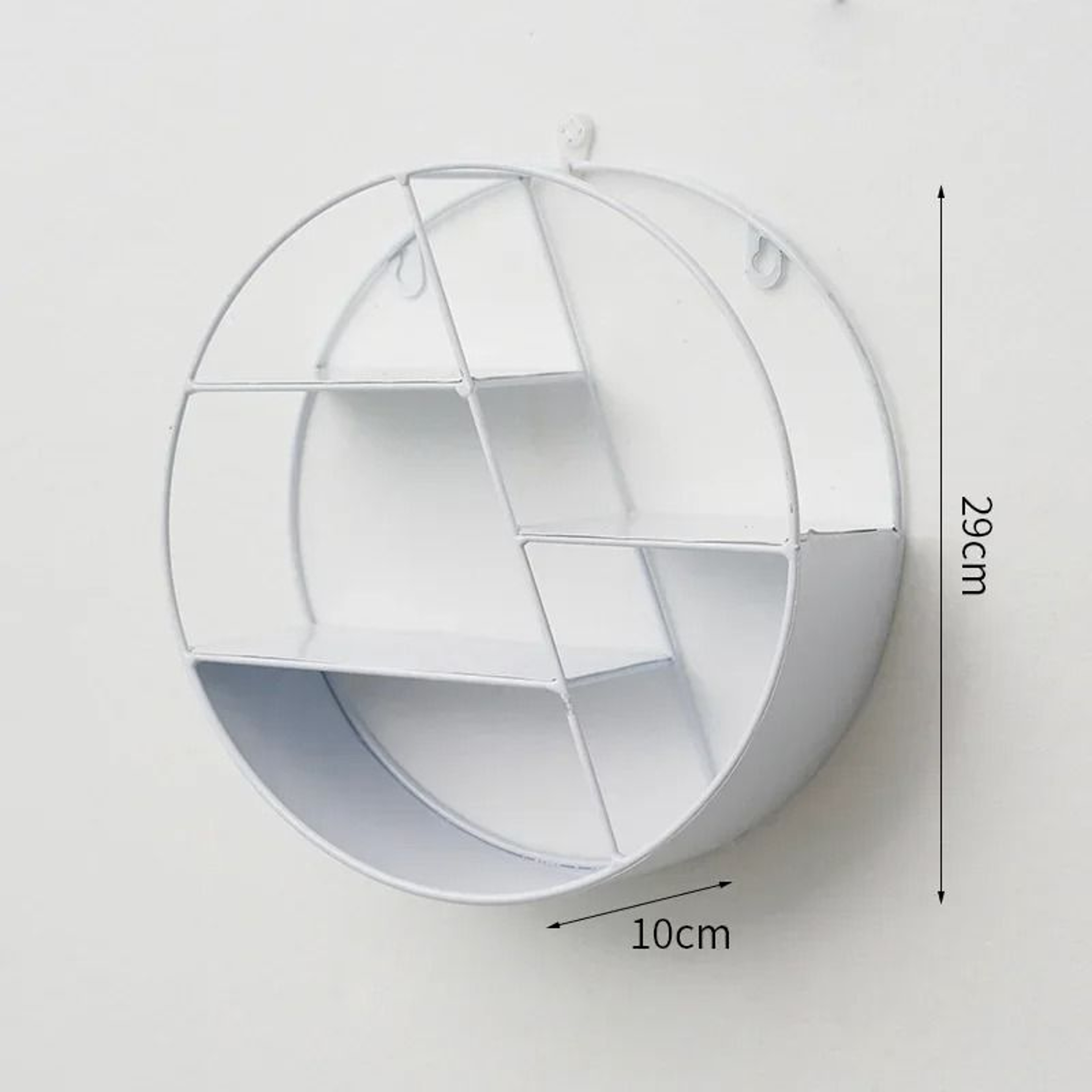Circular Wall Mounted Floating Shelf For Plants And Home Decor 2