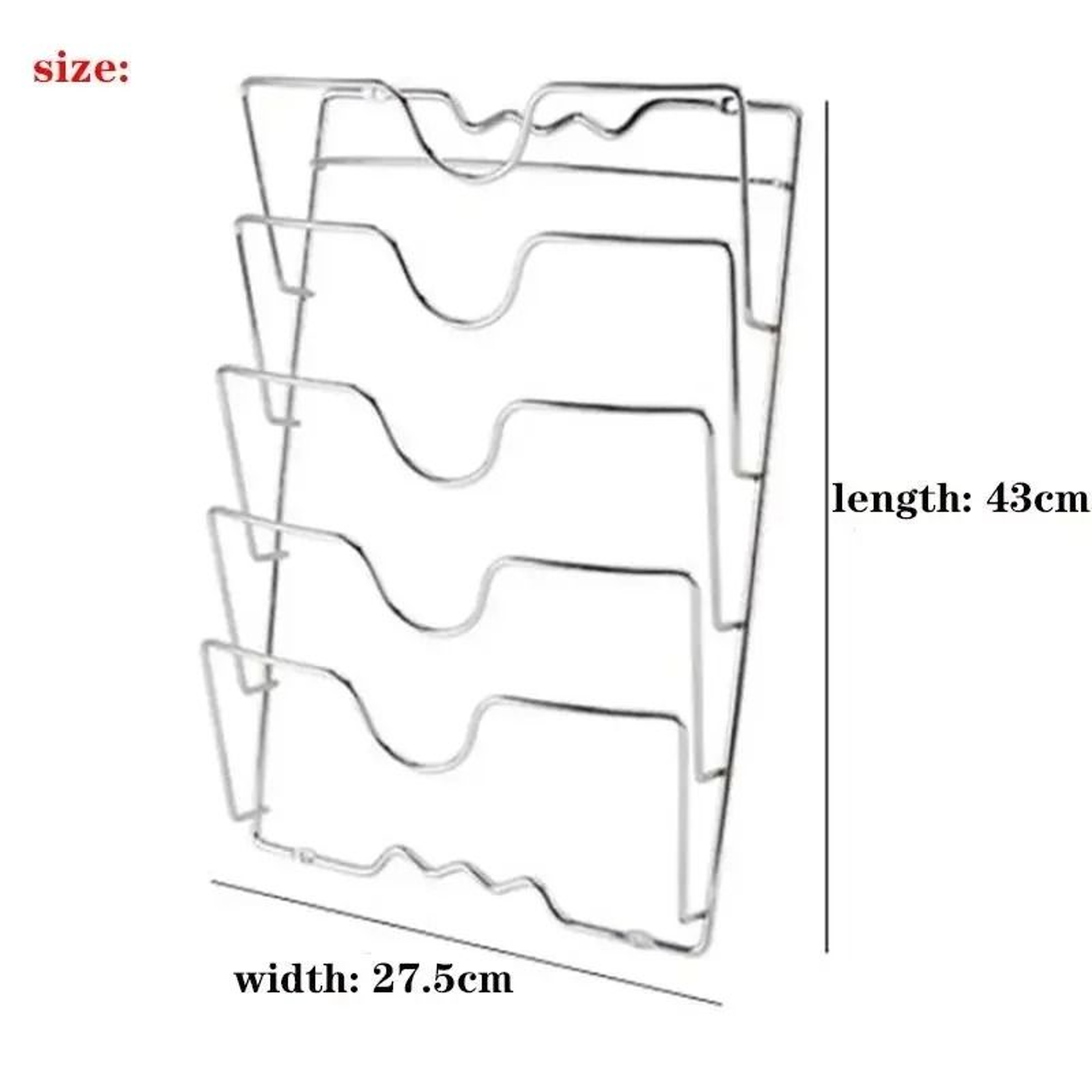 Stainless Steel Pot Lid Rack For Kitchen Counter And Cabinet Storage 3