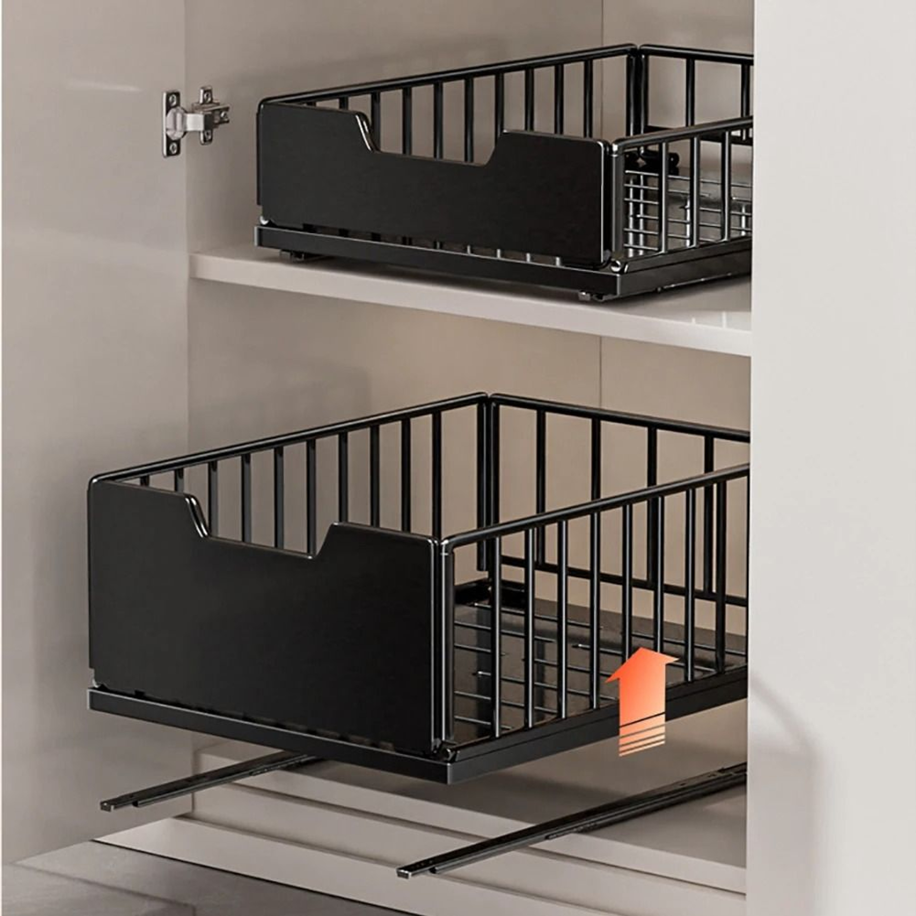 Pull Out Cabinet Organizer Slide Out Kitchen Storage Rack 6