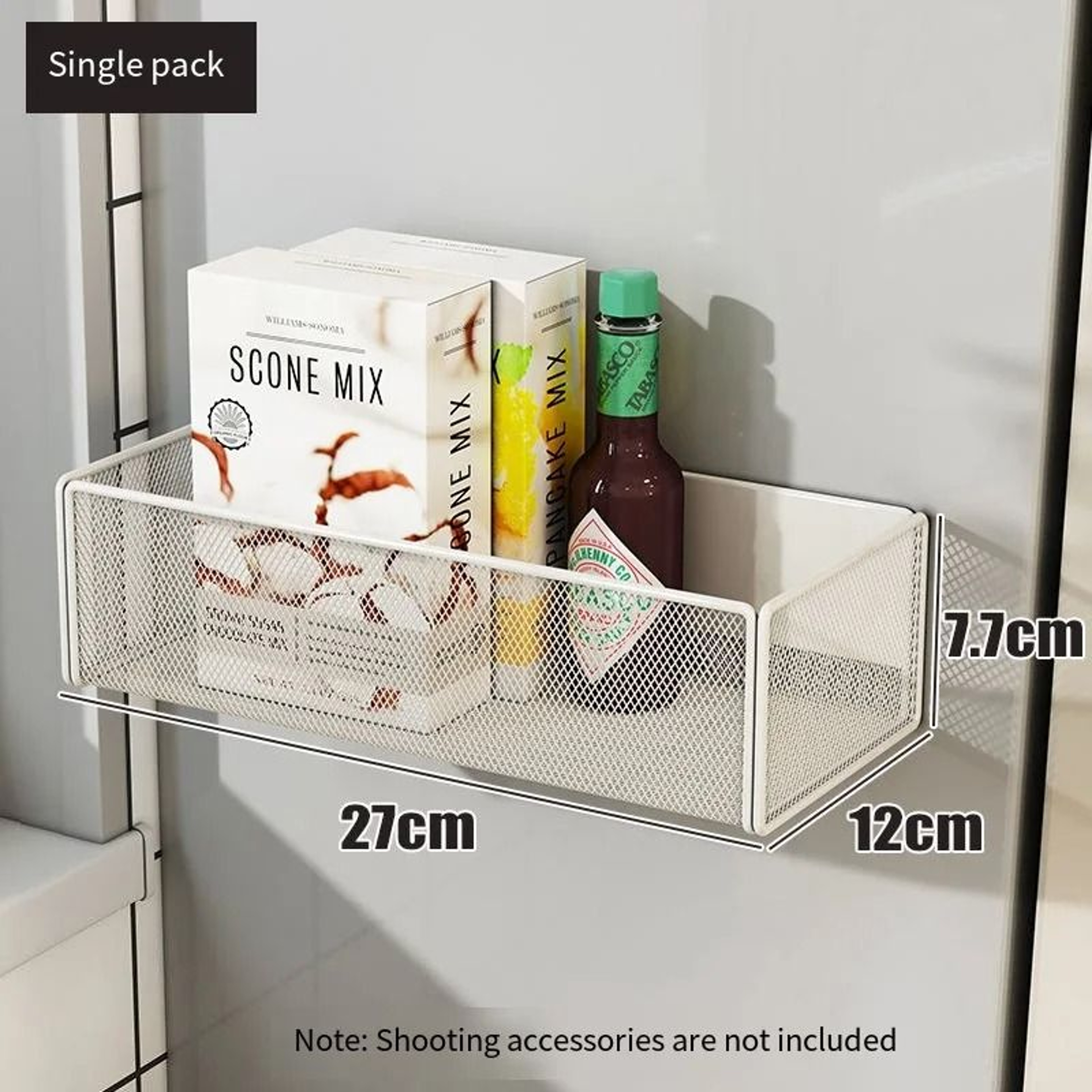 Magnetic Refrigerator Shelf Hanging Basket Kitchen Storage Rack Organizer 2