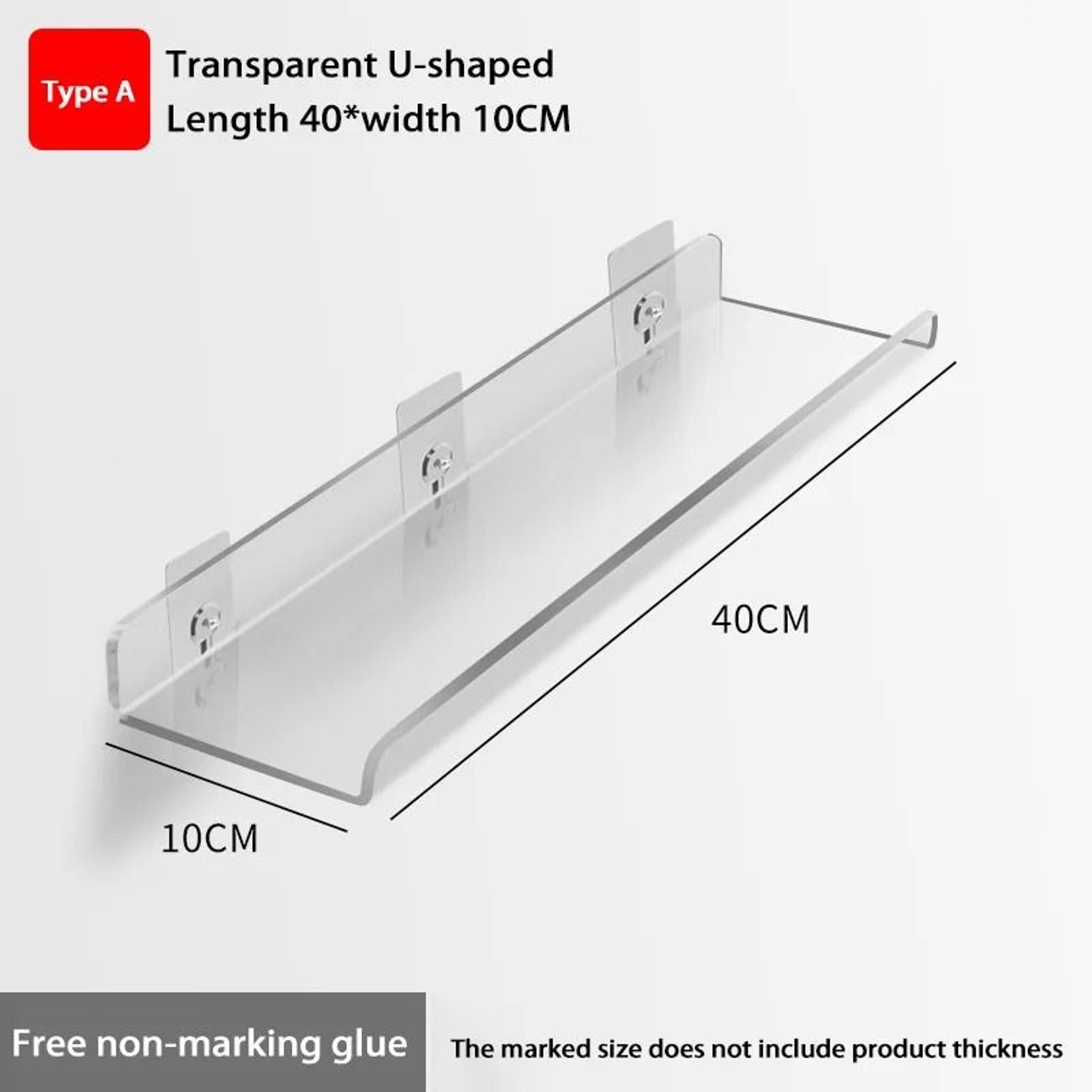 Self Adhesive Wall Storage Shelf For Bathroom And Kitchen 21