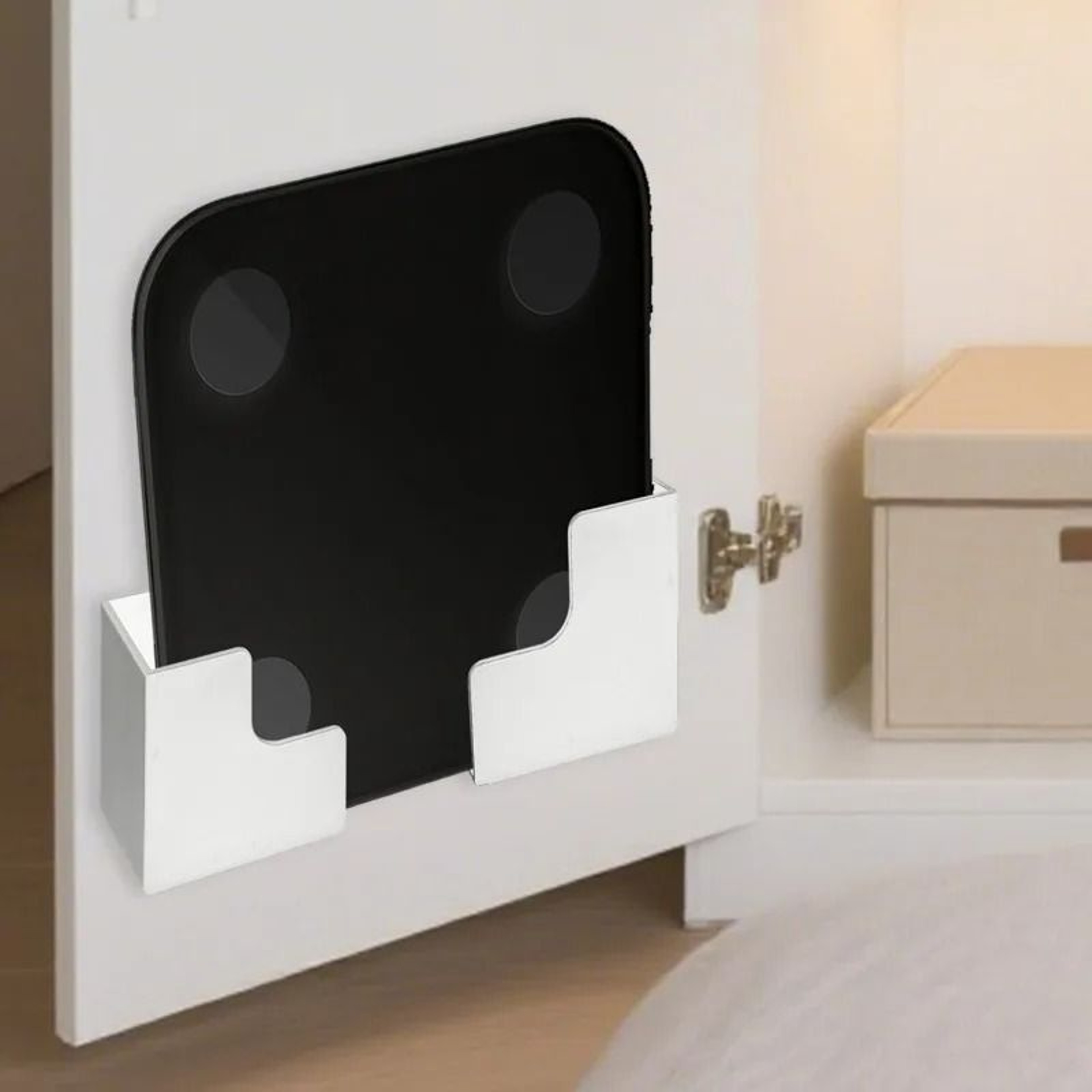 Wall Mounted Scale Storage Bracket For Bathroom Kitchen And Home Organization 3