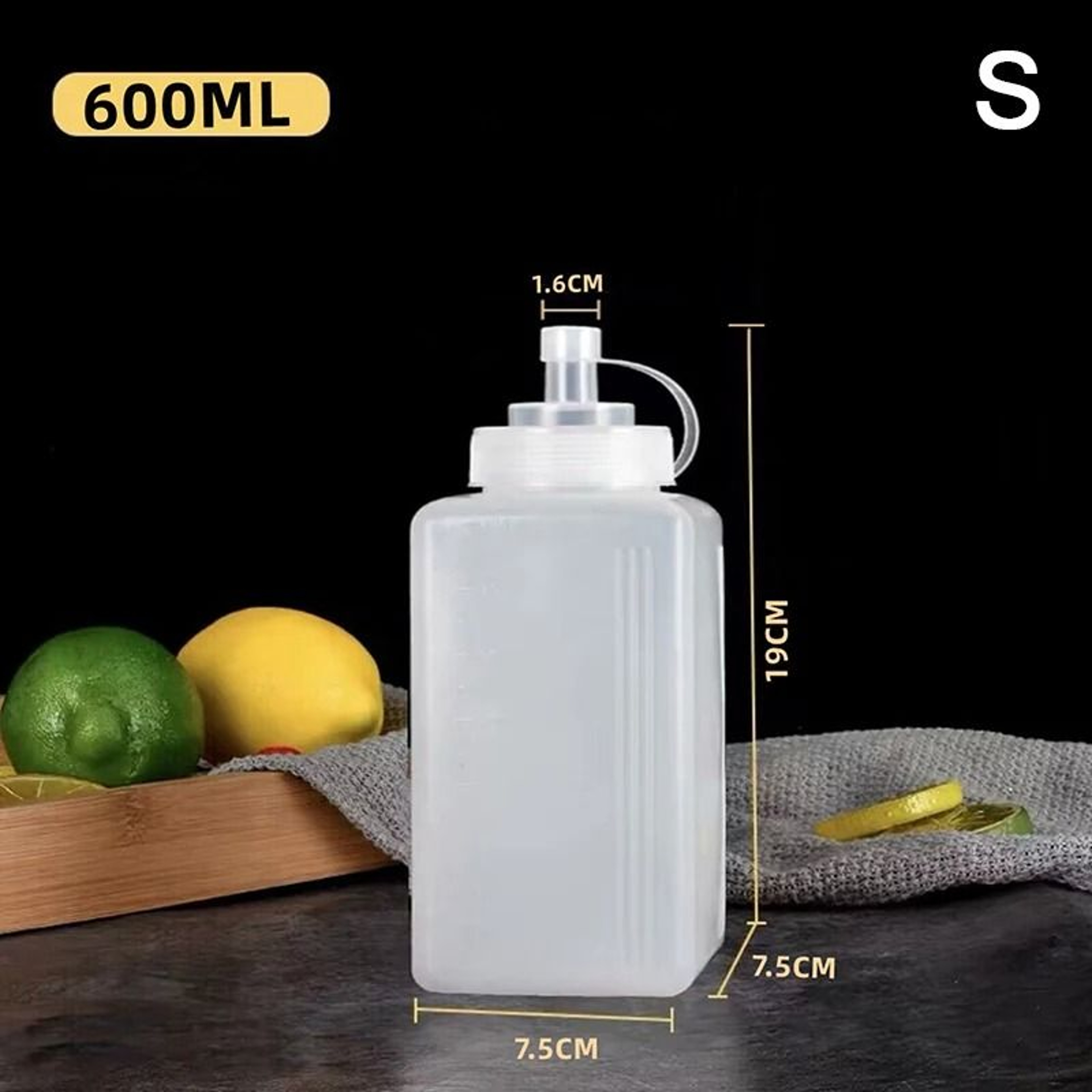 Large Mouth Squeeze Sauce Bottle For Condiments And Olive Oil 1