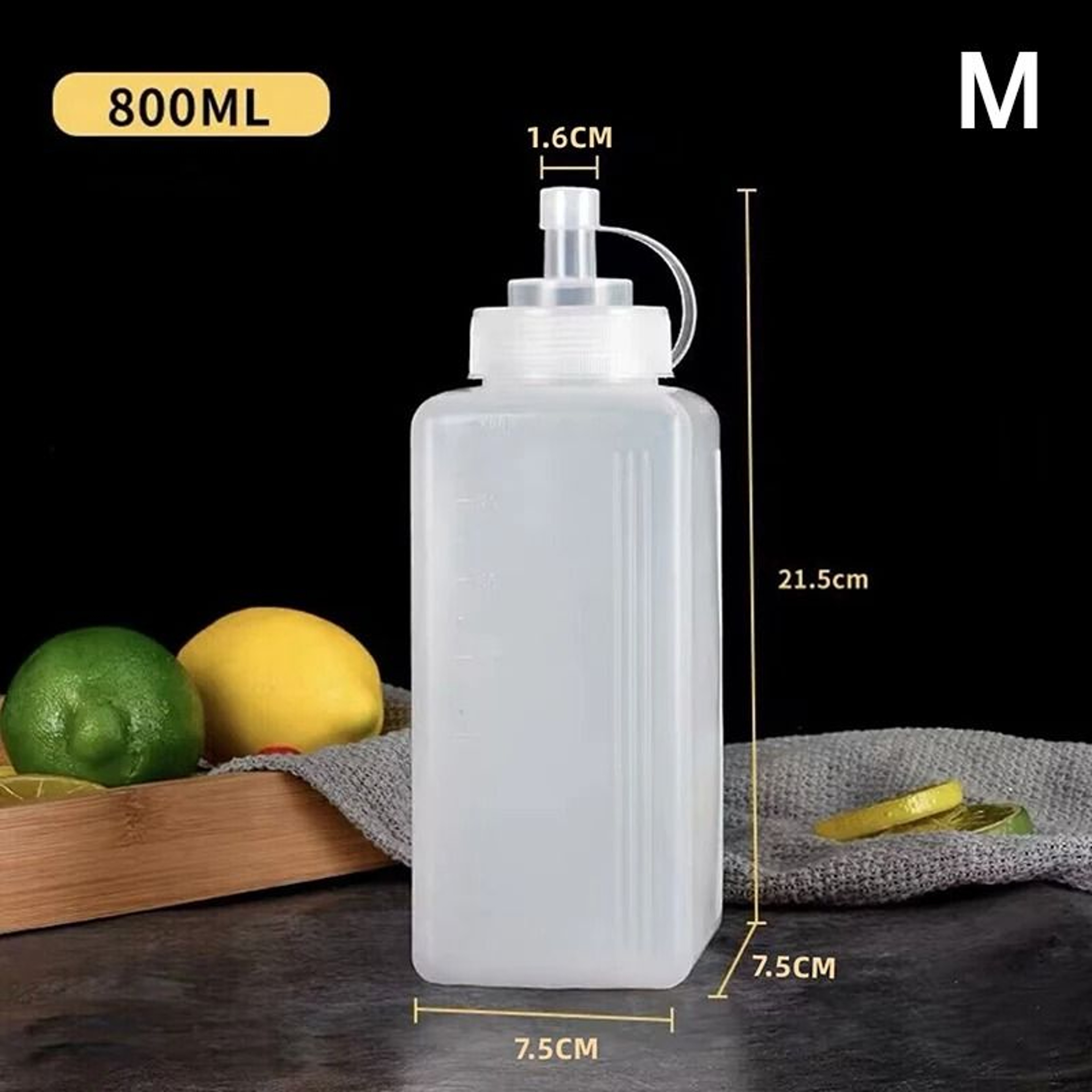 Large Mouth Squeeze Sauce Bottle For Condiments And Olive Oil 2