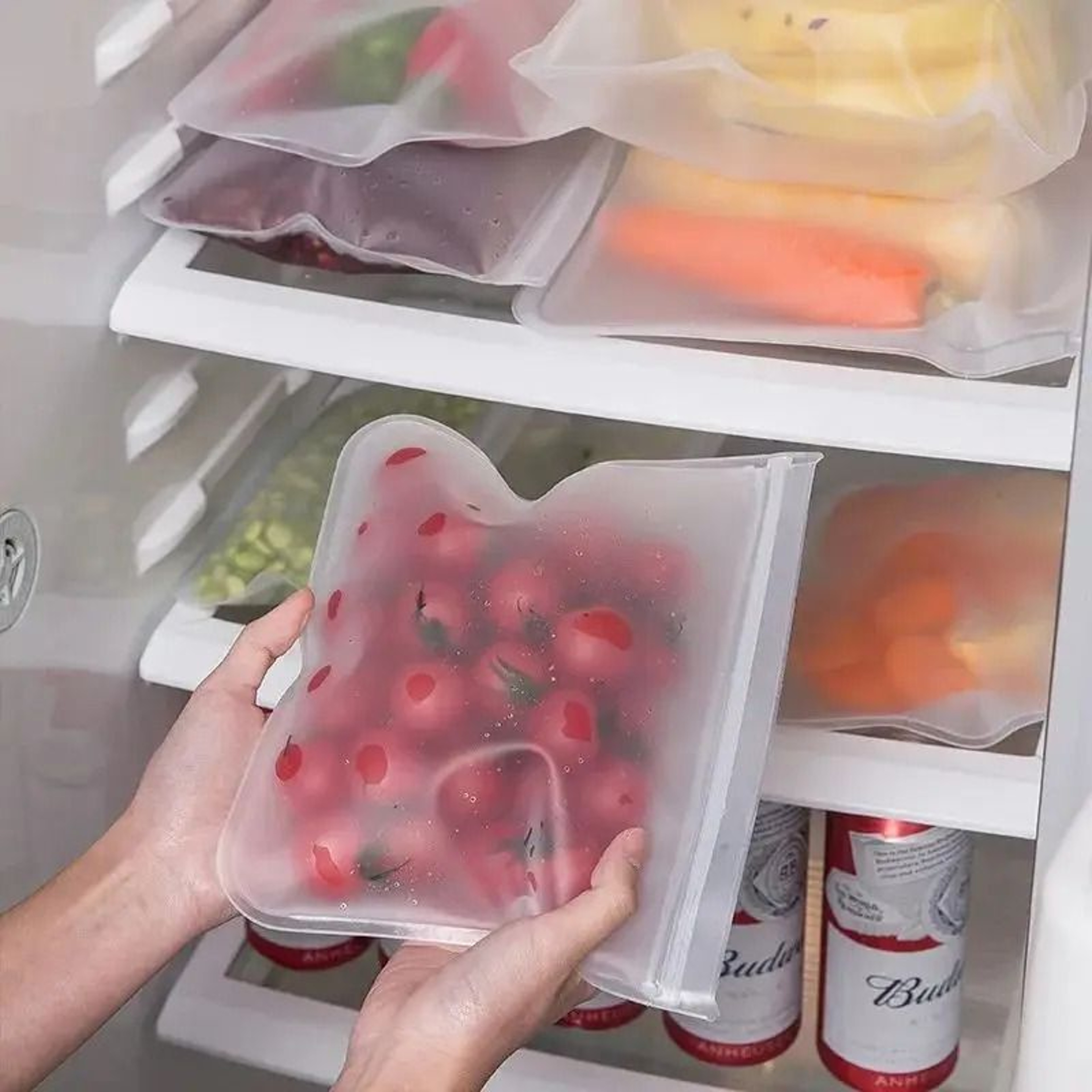 Reusable Silicone Food Storage Bags For Lunch And Fresh Food 8