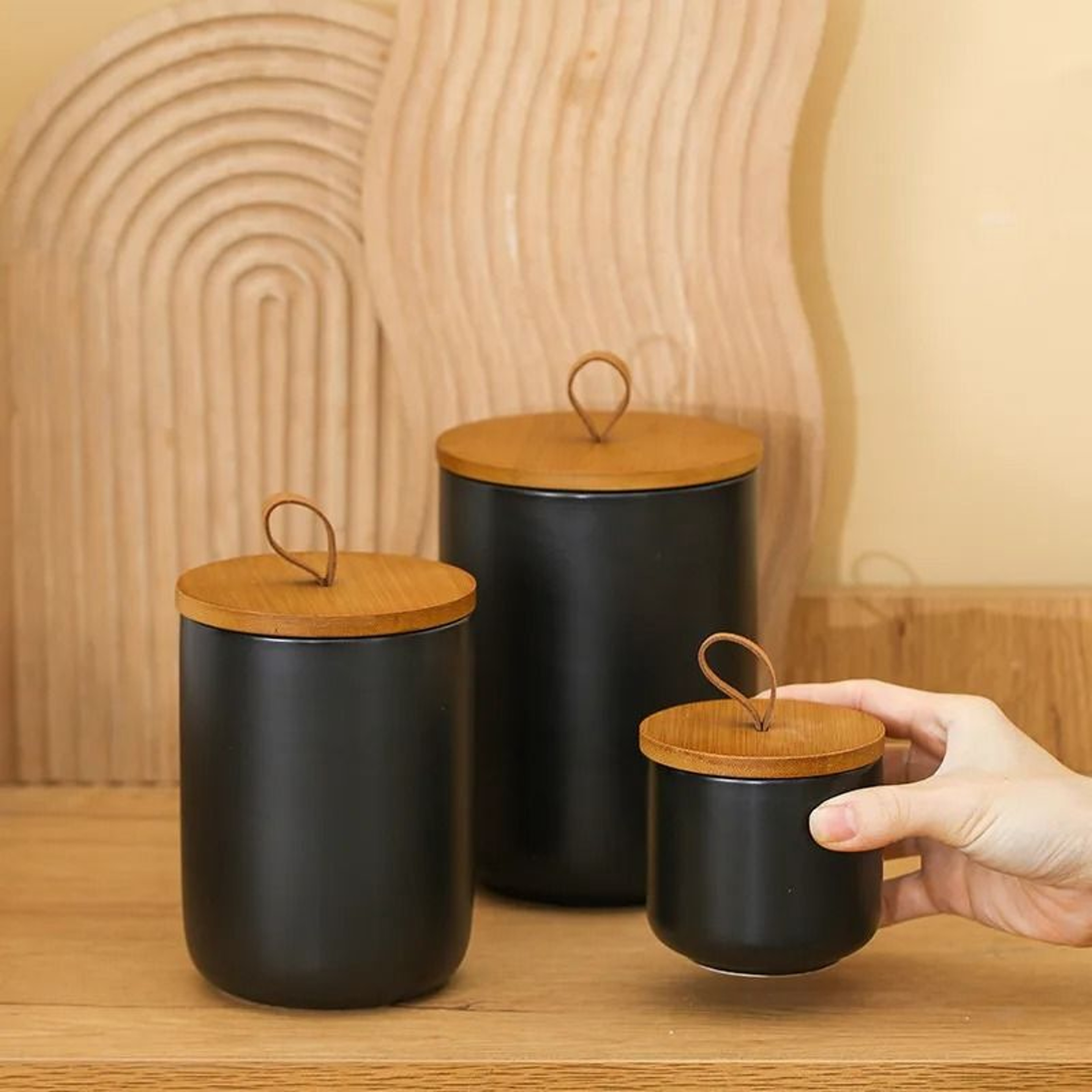 Nordic Ceramic Storage Jar For Tea Coffee And Pantry Organization 10