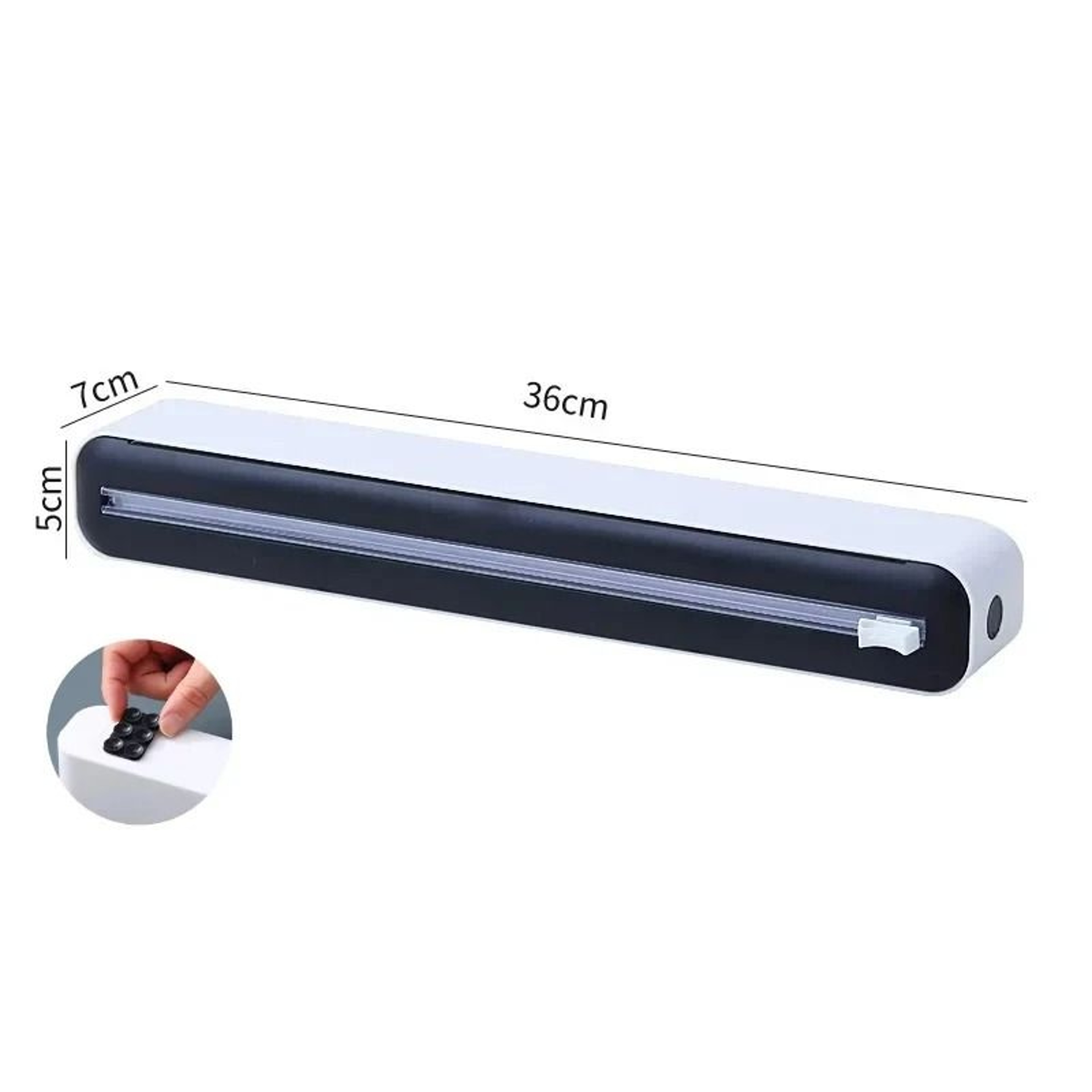 Kitchen Cling Film Cutter Box For Plastic Wrap Foil And Food Storage 4