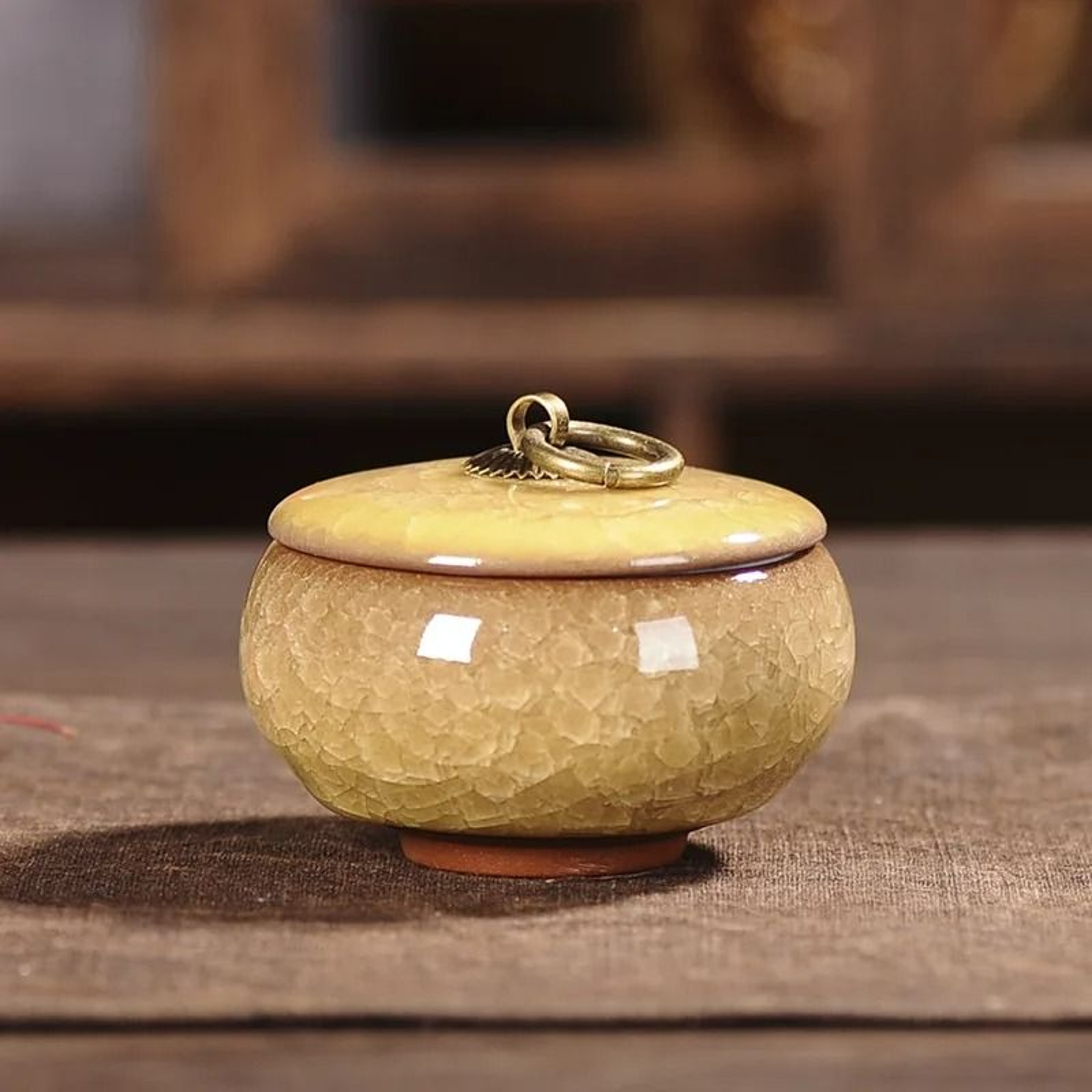 Mini Ceramic Storage Jar For Tea Coffee Sugar And Kitchen Decor 3
