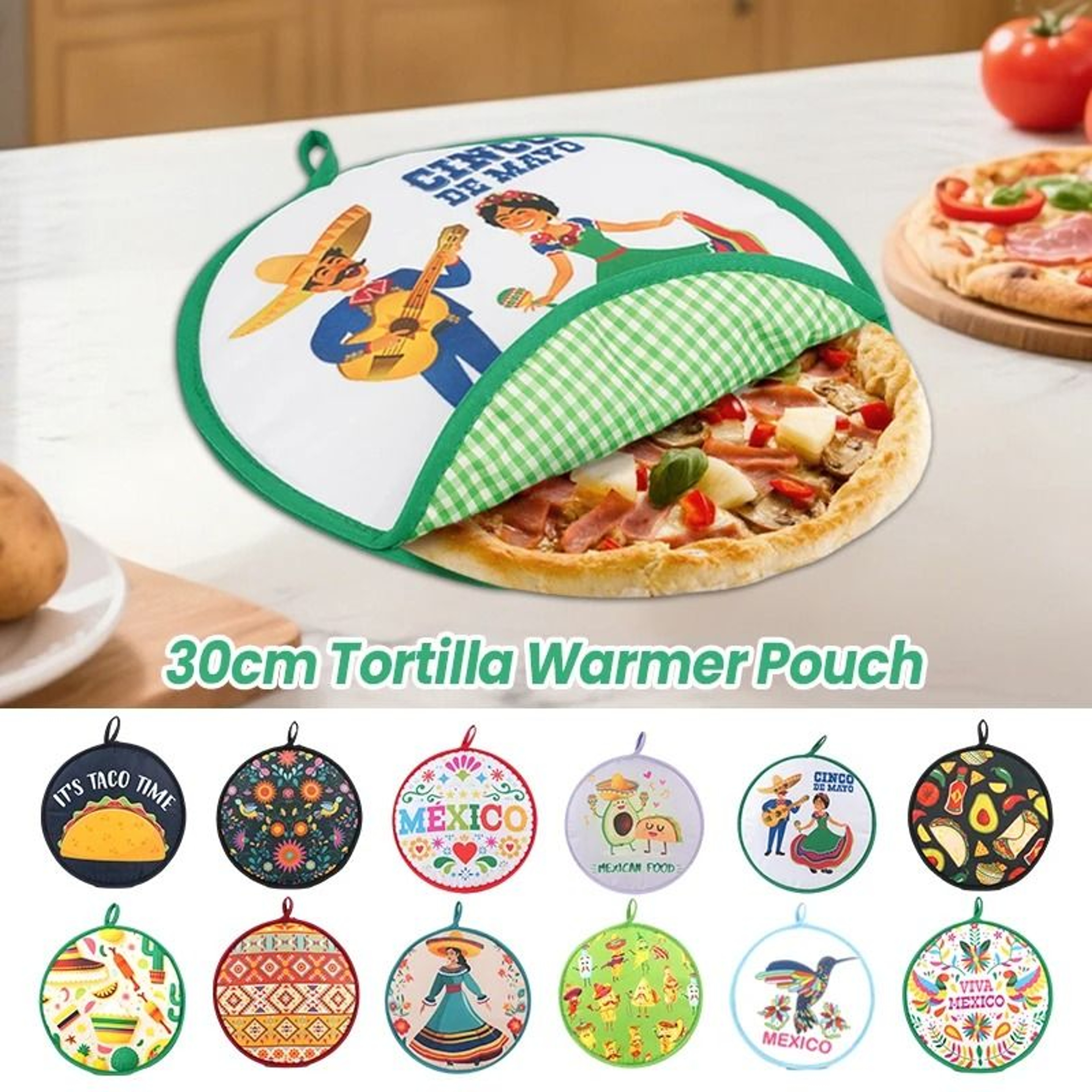 Microwave Tortilla Warmer Pouch For Burritos 0