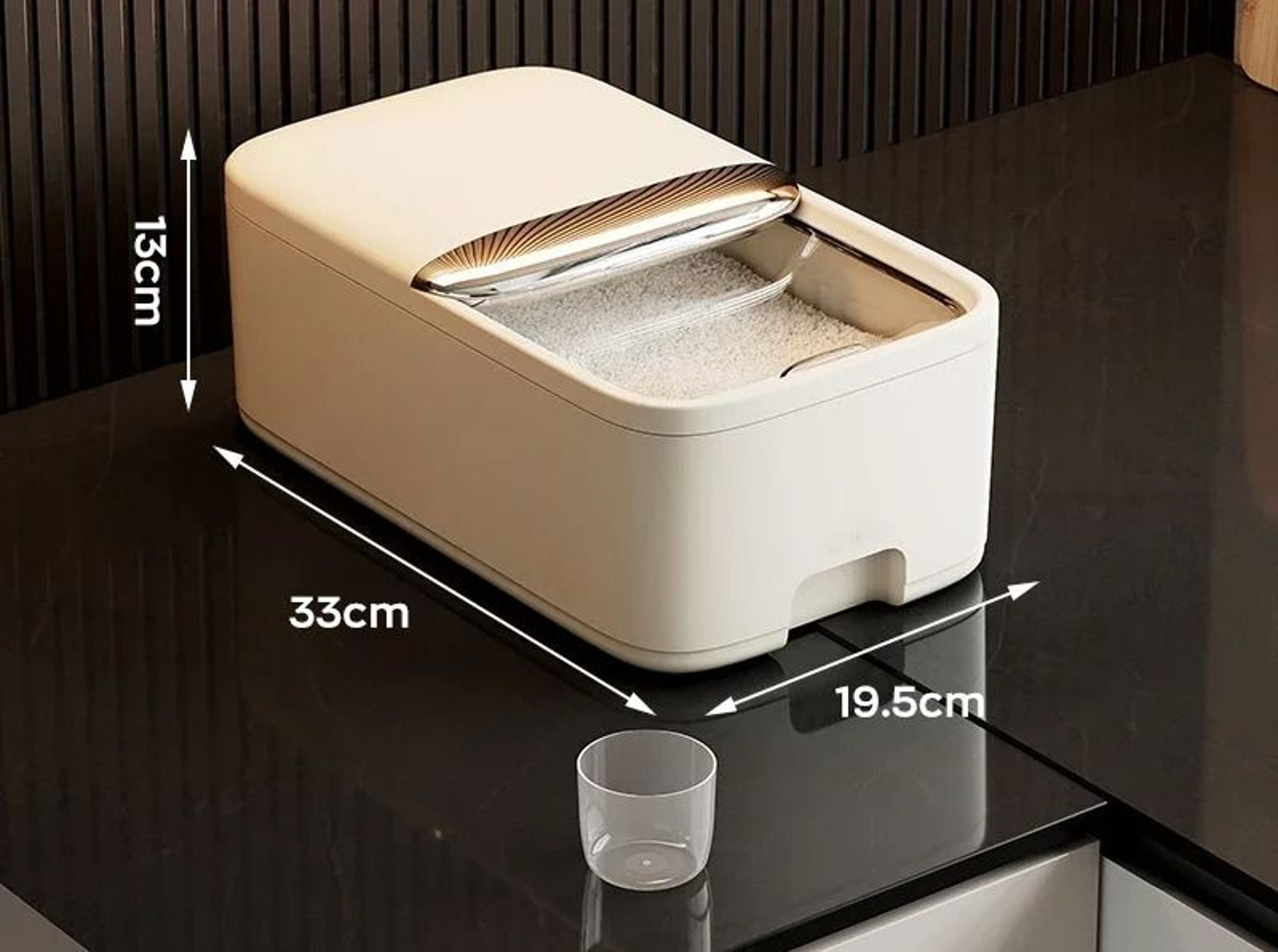 Rice Storage Box With Lid Insect Moisture Proof Grain Container 2