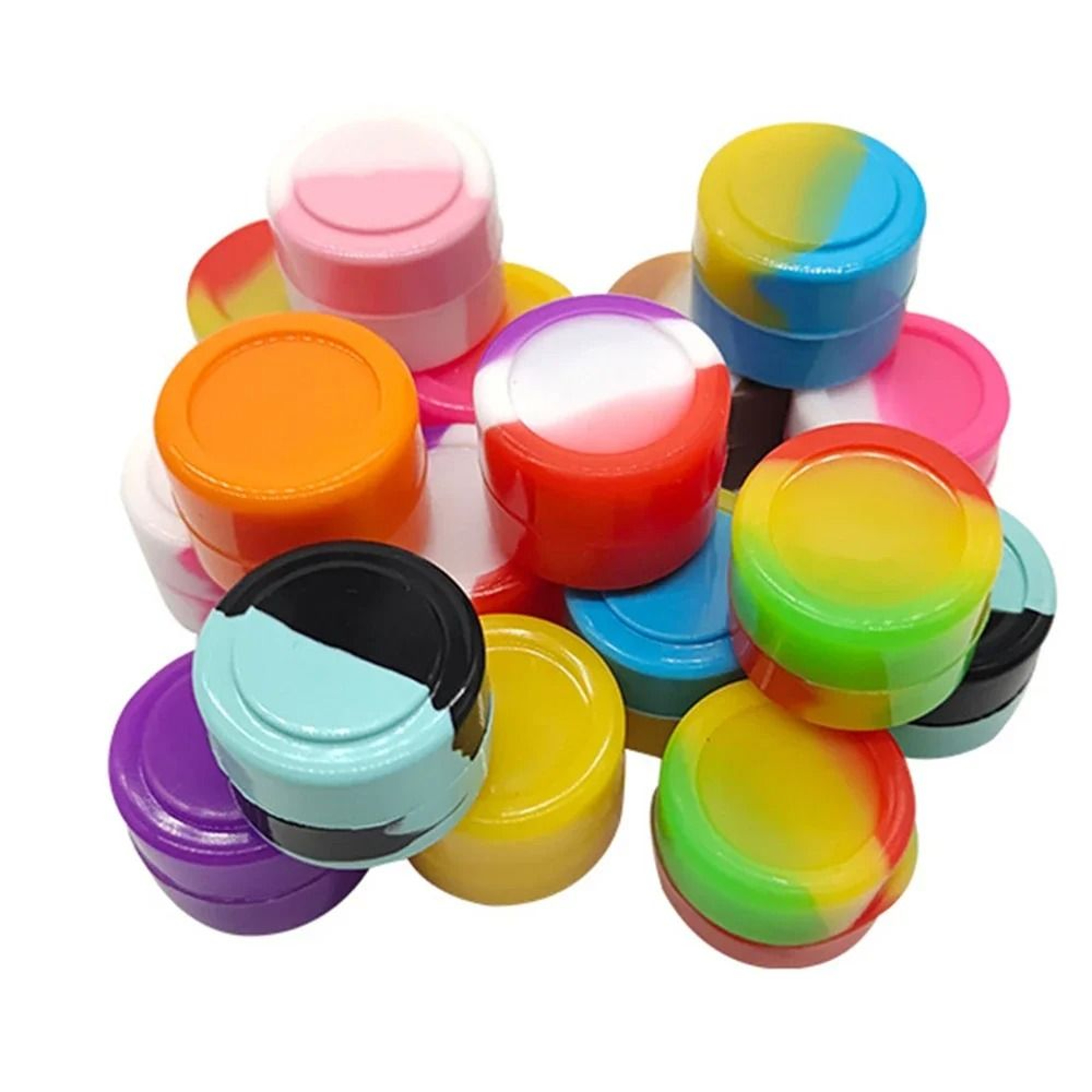 Silicone Mini Storage Jars Set Nonstick Containers For Creams Crafts Oils Beads 0