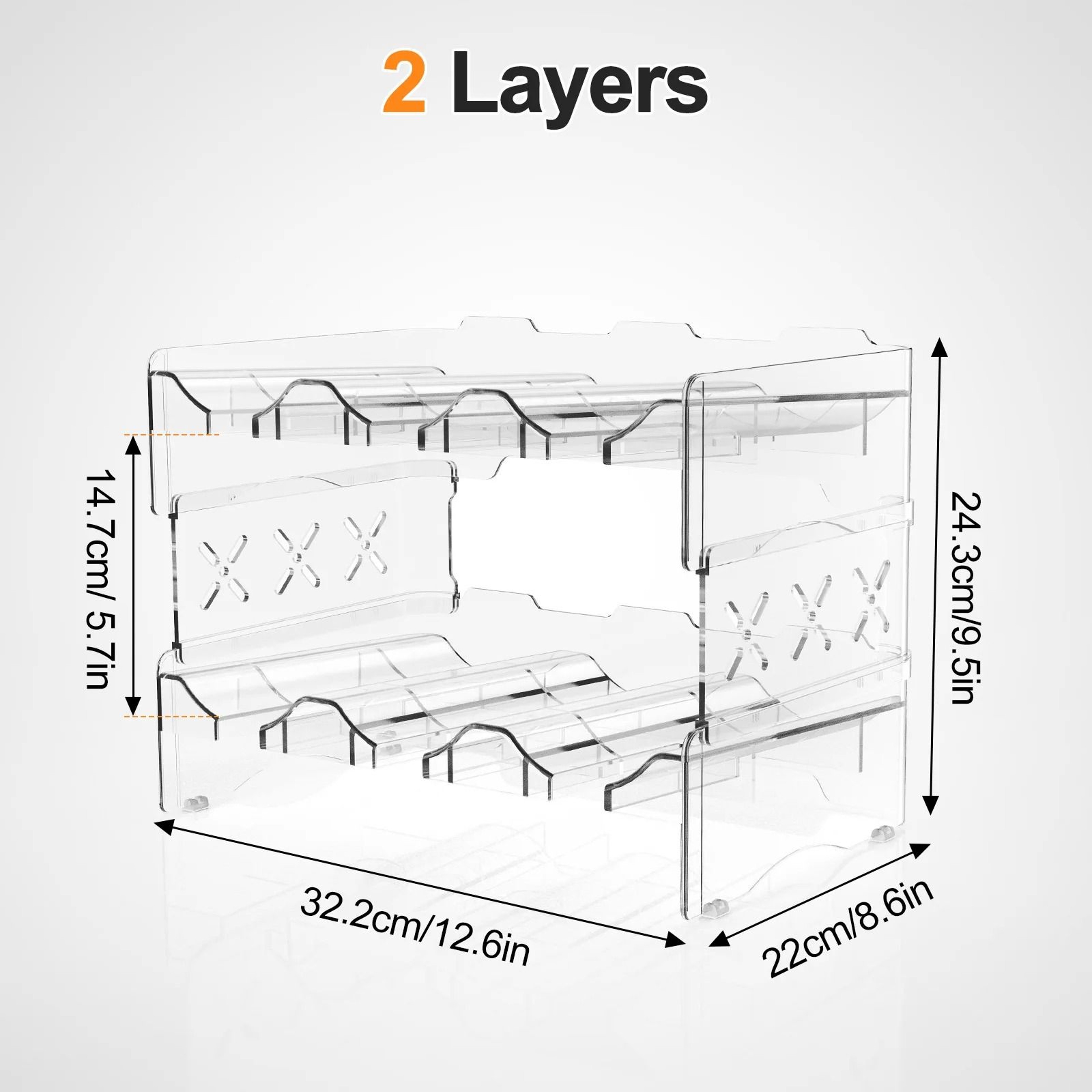 Stackable Tumbler Organizer For 40oz Water Bottles 1