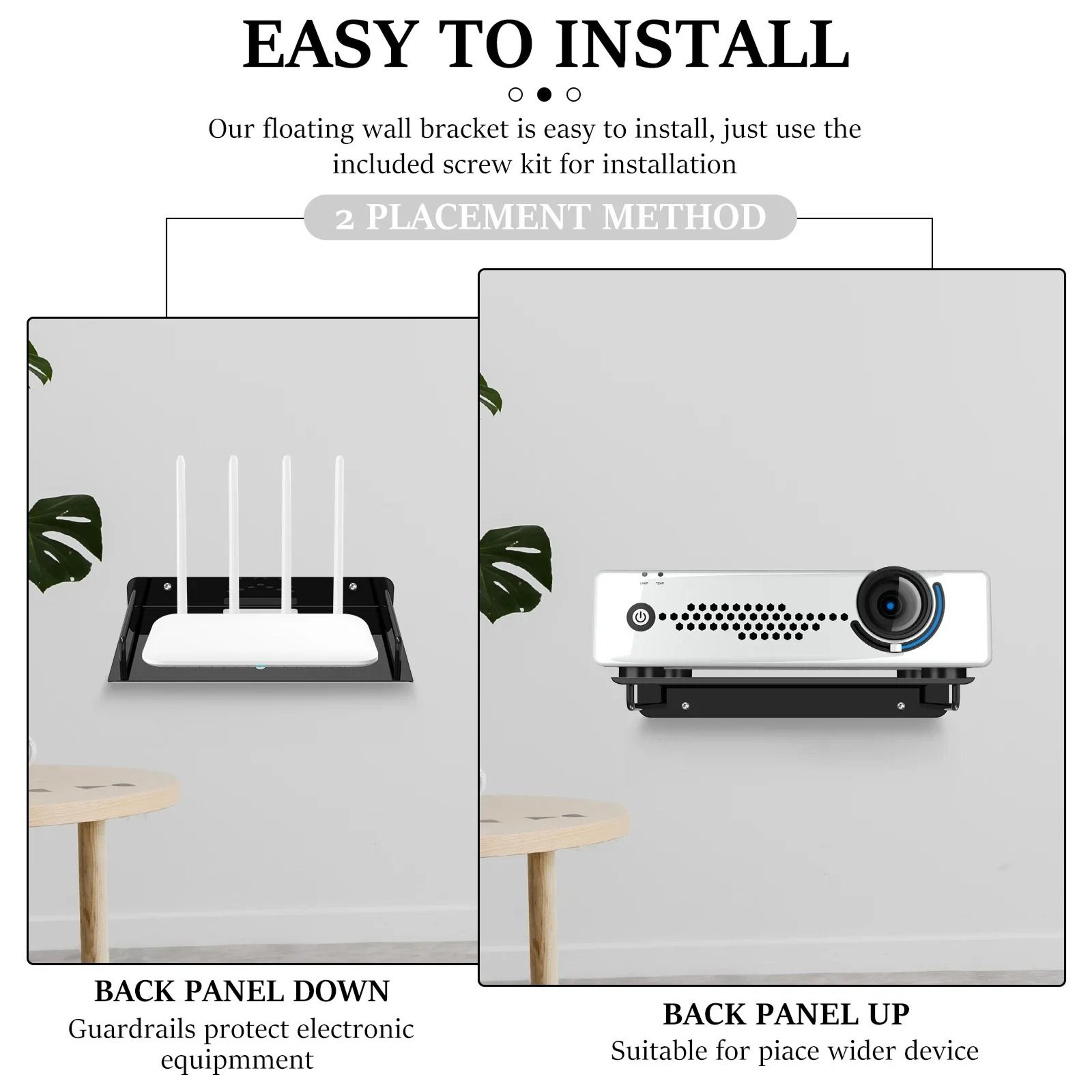 Wall Mounted Projector Stand For Router And TV Box Storage 5
