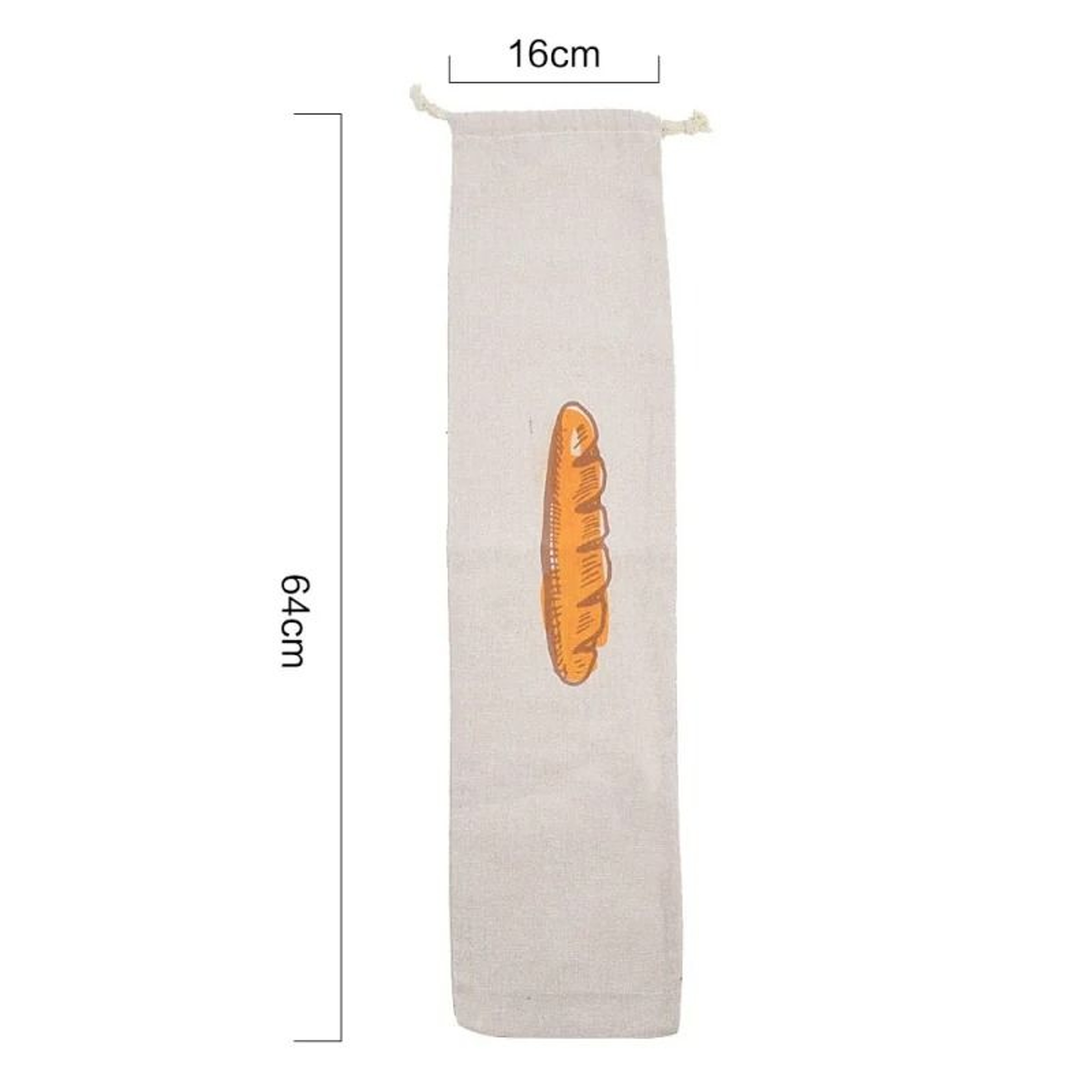 Reusable Linen Bread Bag For Fresh Bakery Storage 1