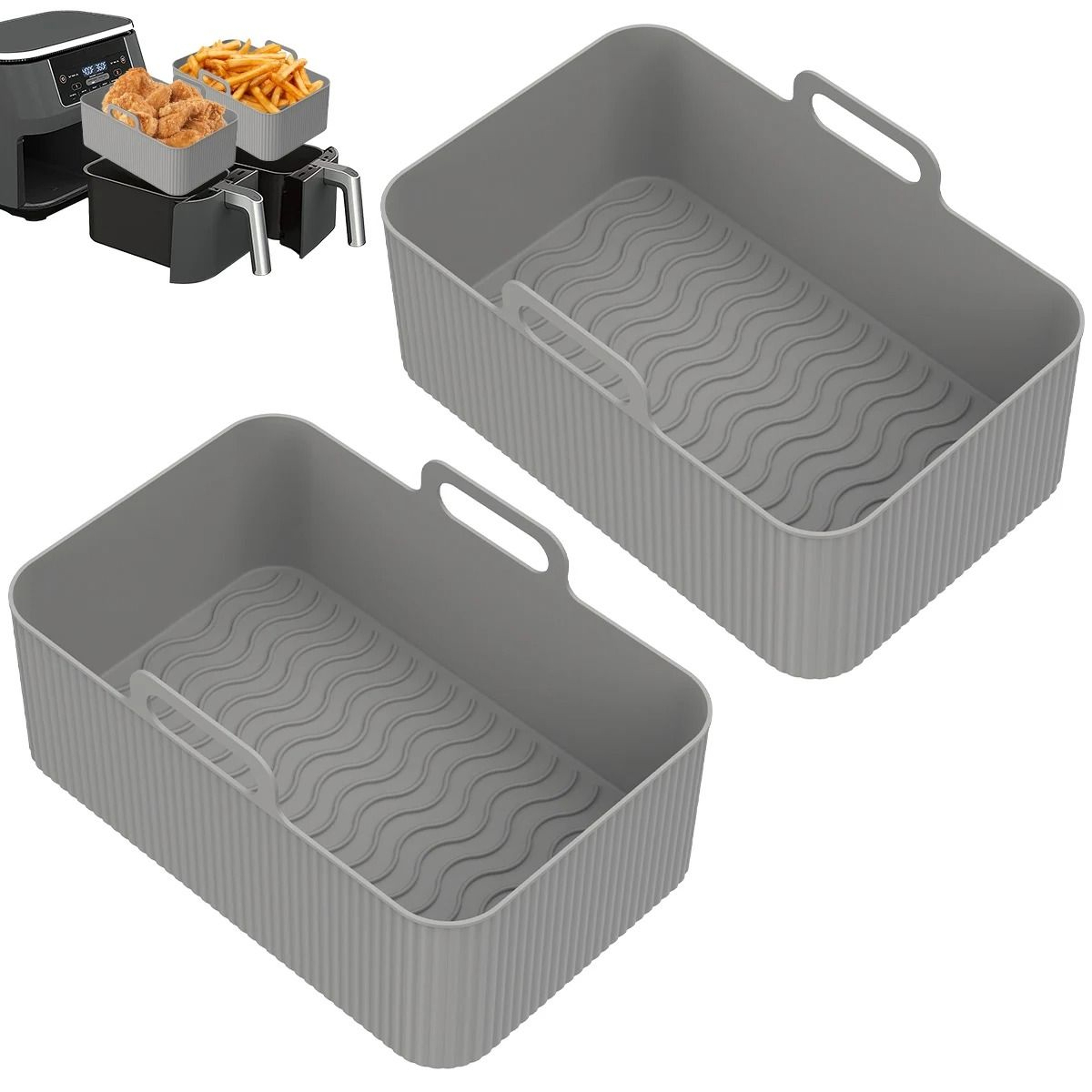Reusable Silicone Air Fryer Liners For Easy Cleanup 3
