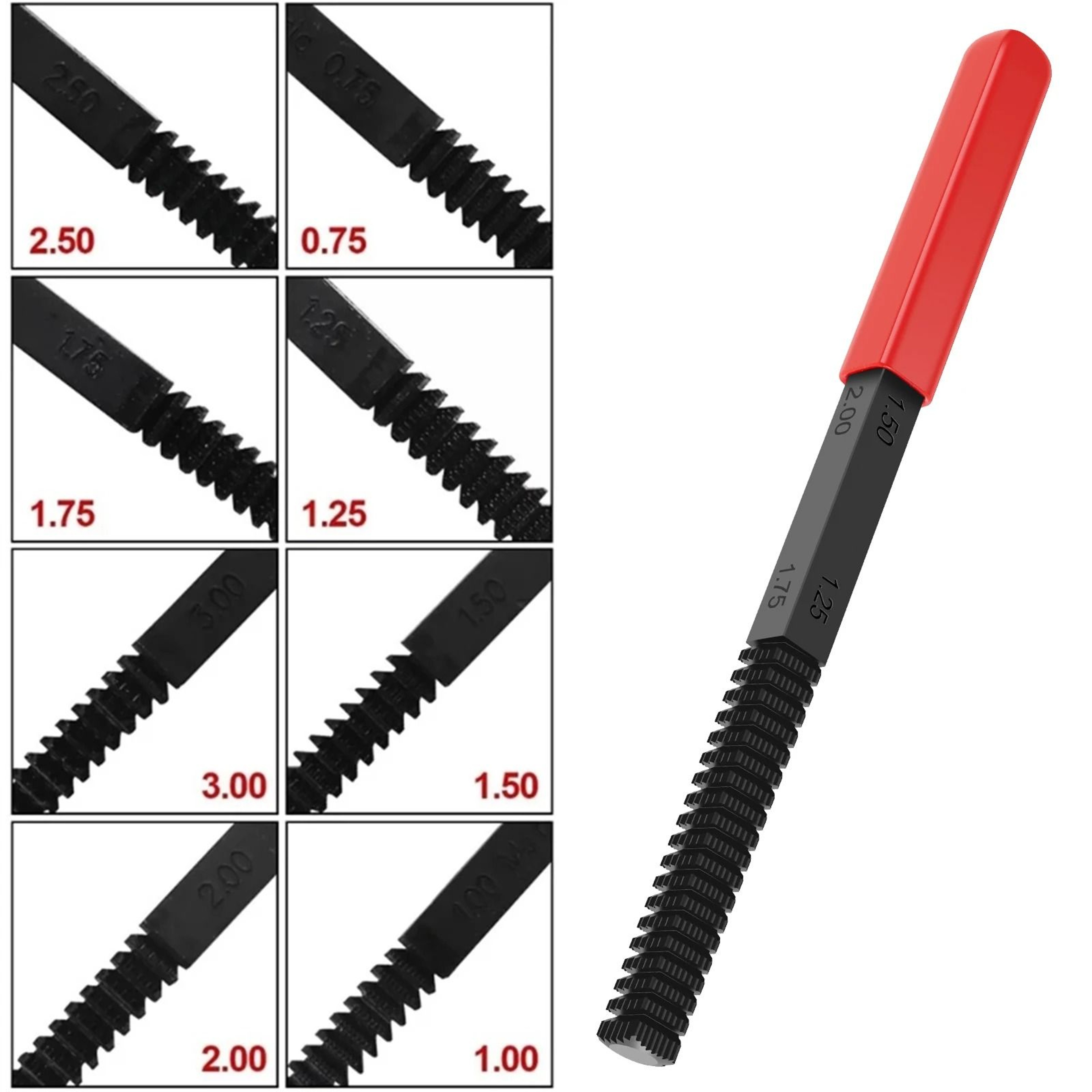 Metric Thread Repair File For Damaged Bolt Restoration 2