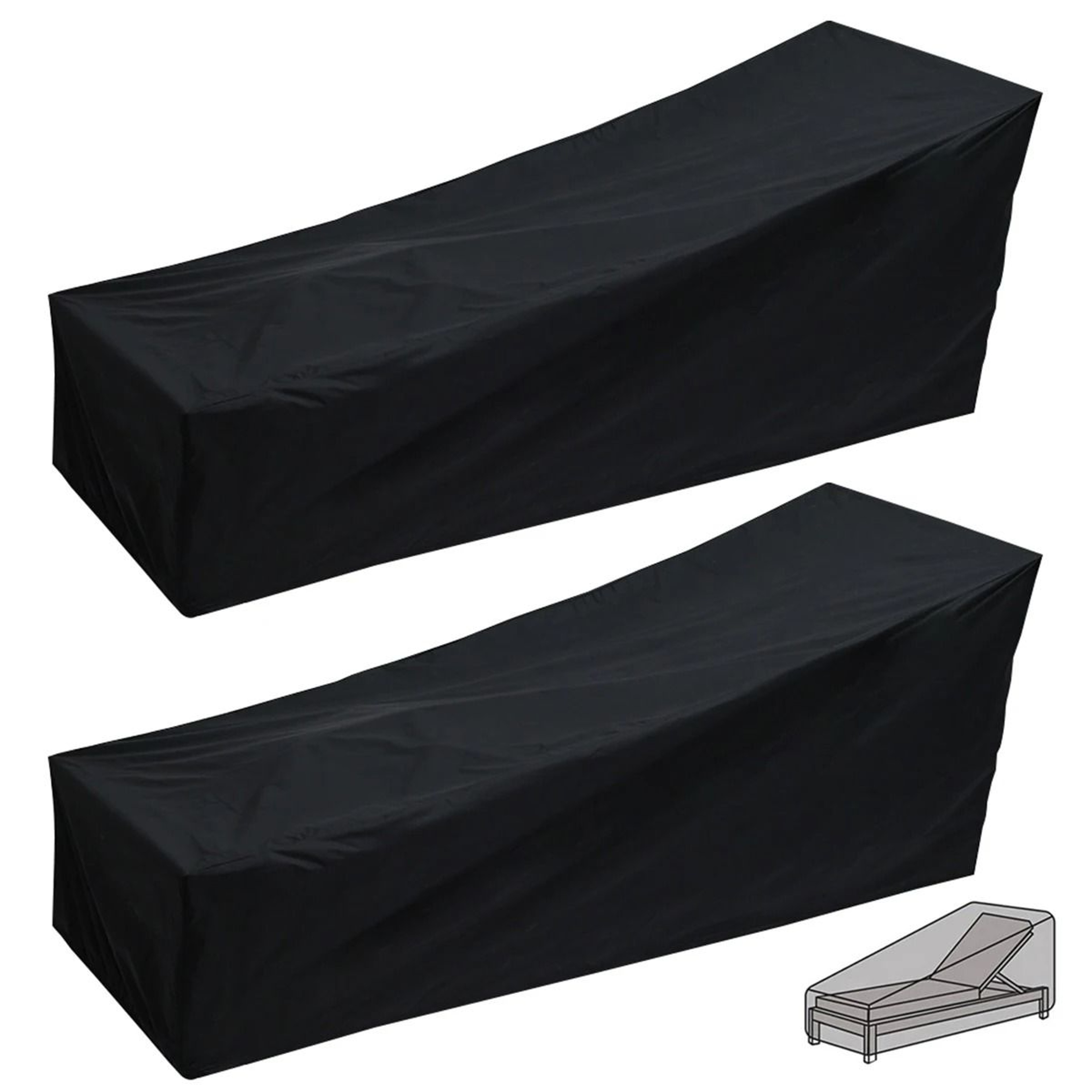 Waterproof Outdoor Sun Lounger Cover For Patio Recliners 0