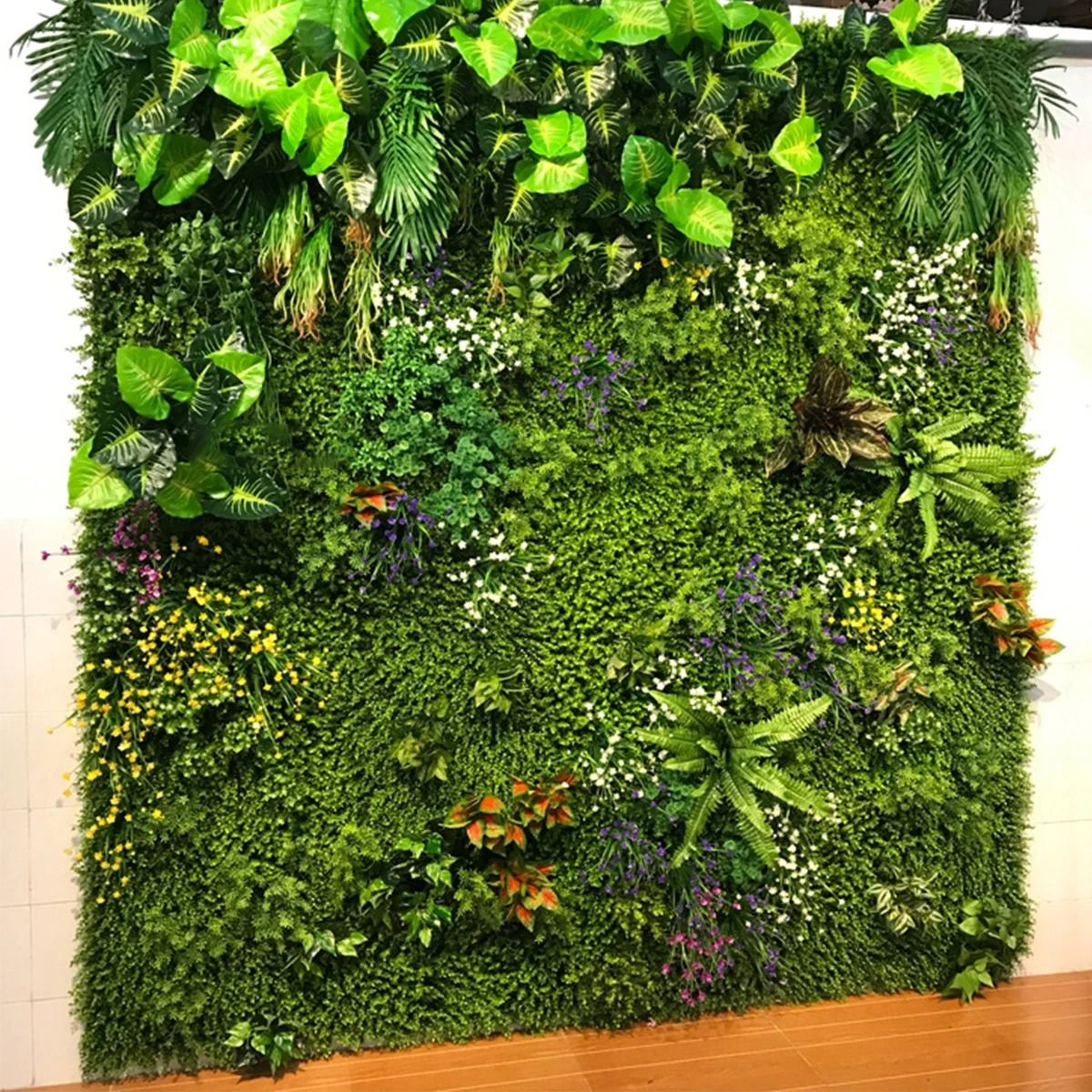Reusable Artificial Plant Wall Panel For Garden Backdrops 5