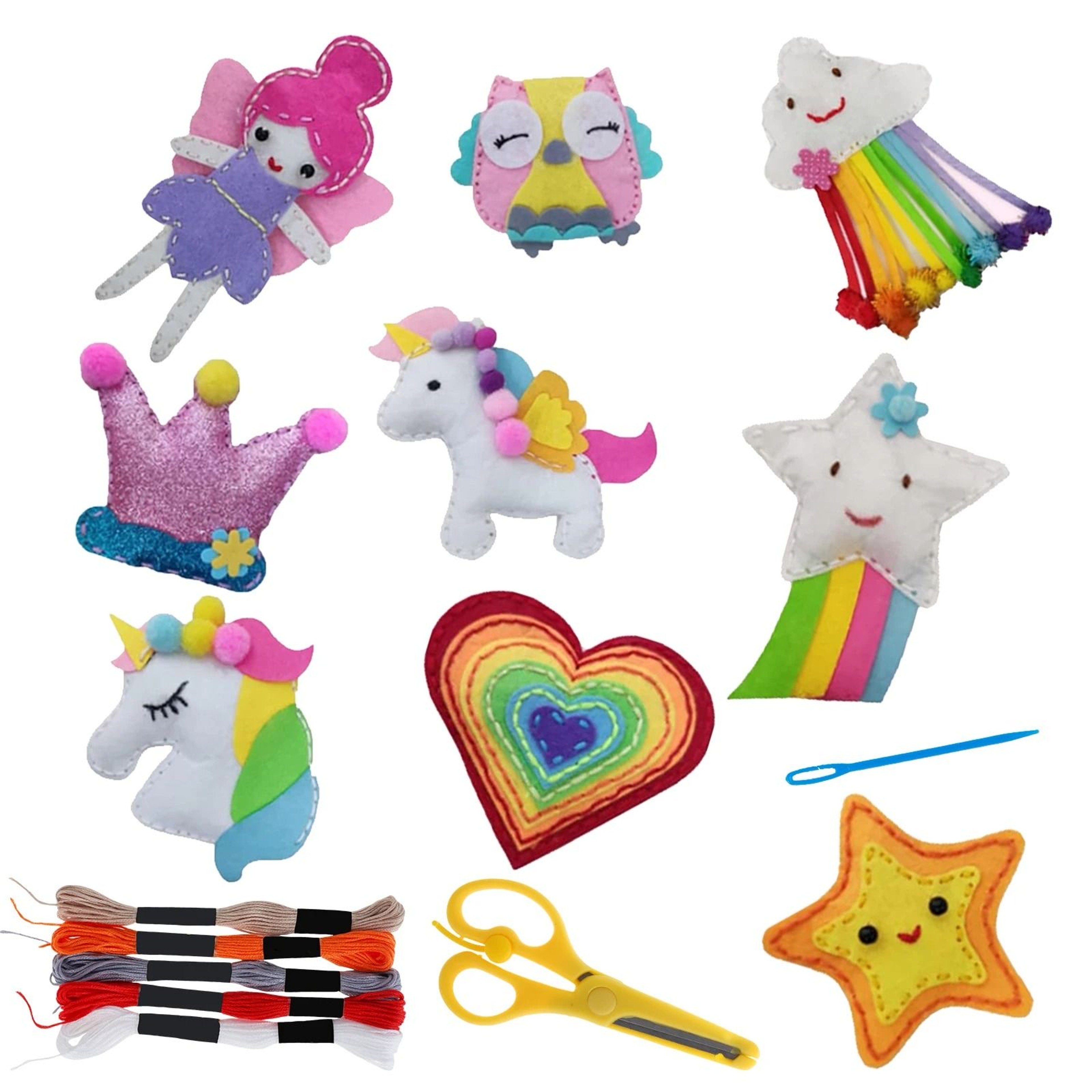 Kids Felt Sewing Kit For Beginner DIY Craft Projects 4