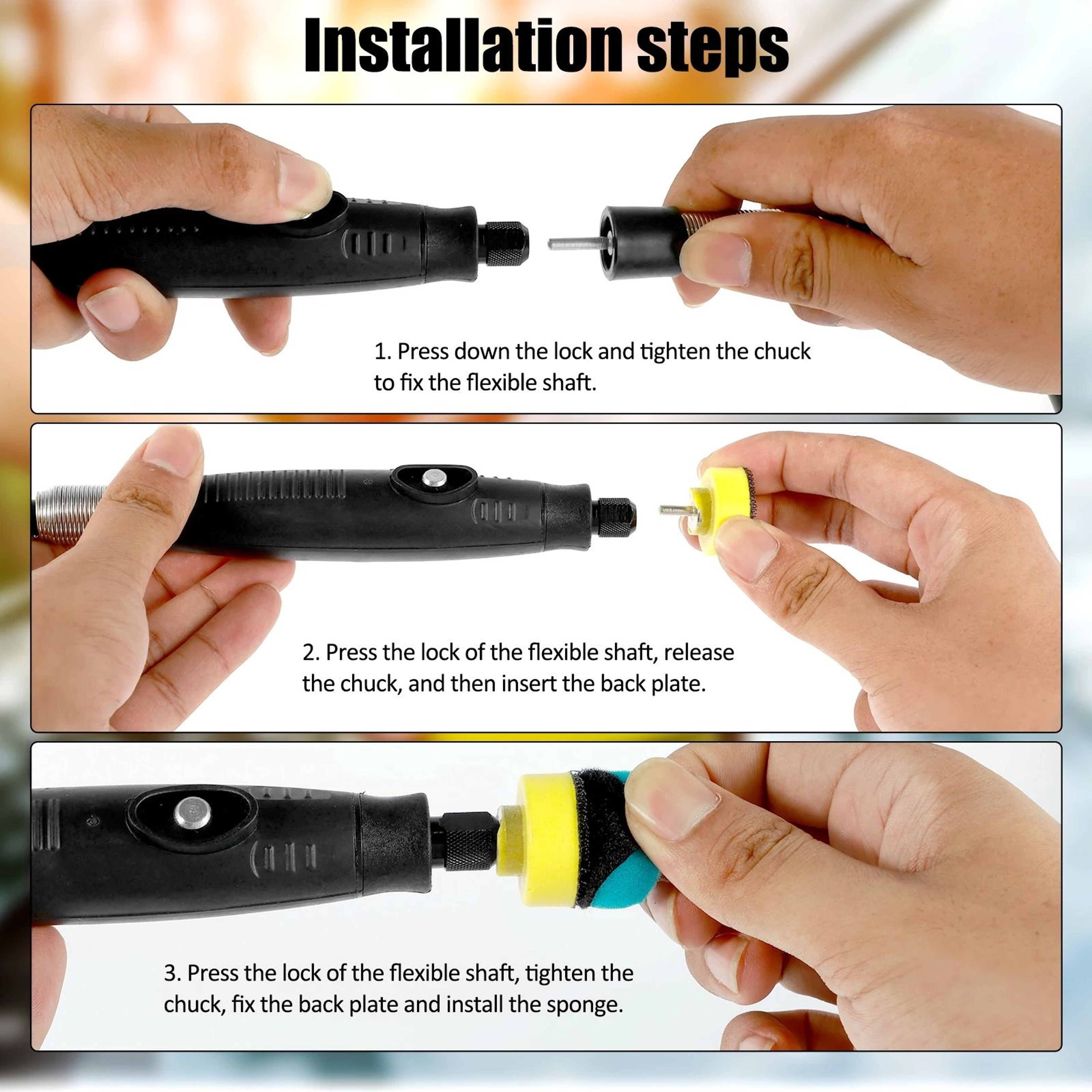Mini Car Polishing Pad Set For Dremel Rotary Tools 6