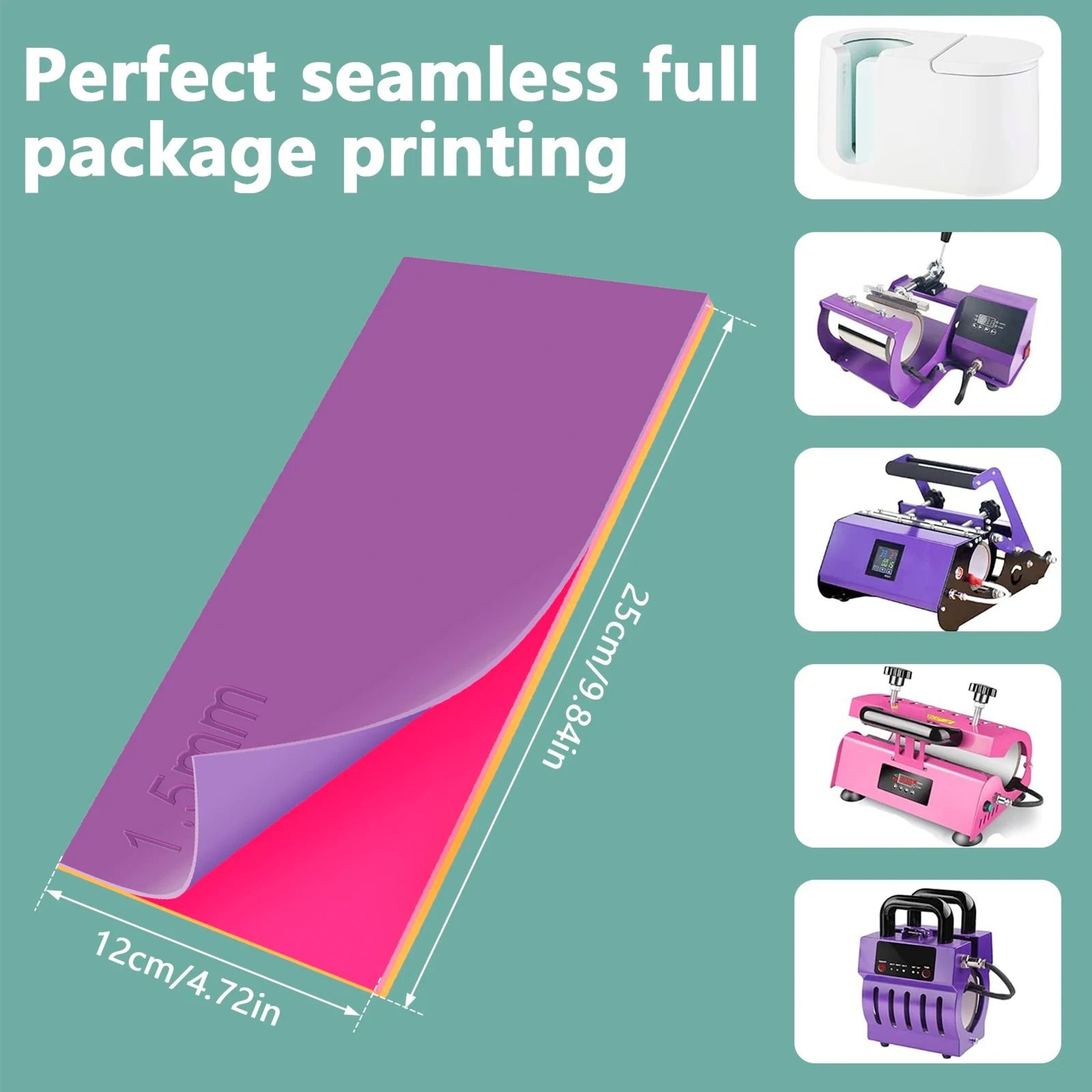 Silicone Sublimation Tumbler Wrap Set For Mug Press Machines 5