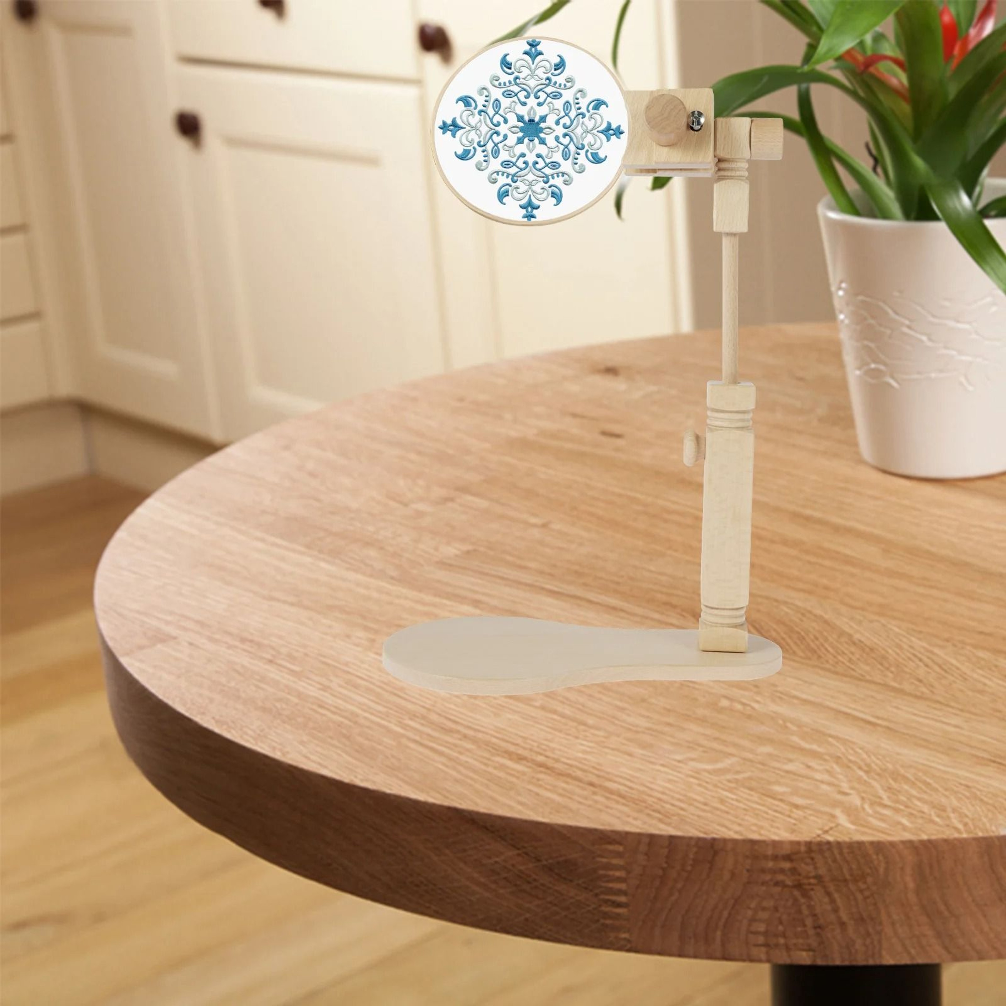Wooden Embroidery Stand For Hands Free Cross Stitching 5