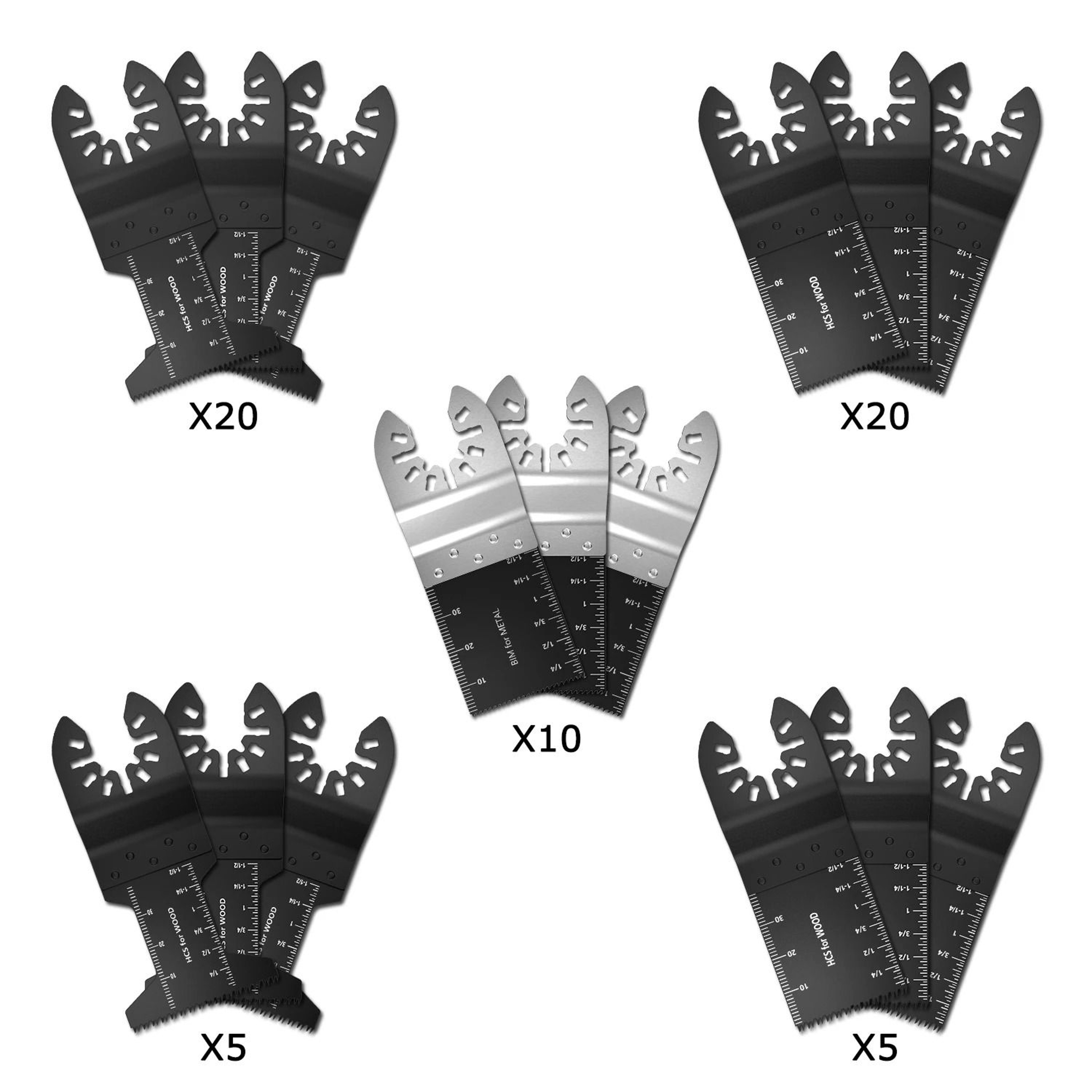 Oscillating Saw Blade Set For Wood Plastic And Soft Metal 1