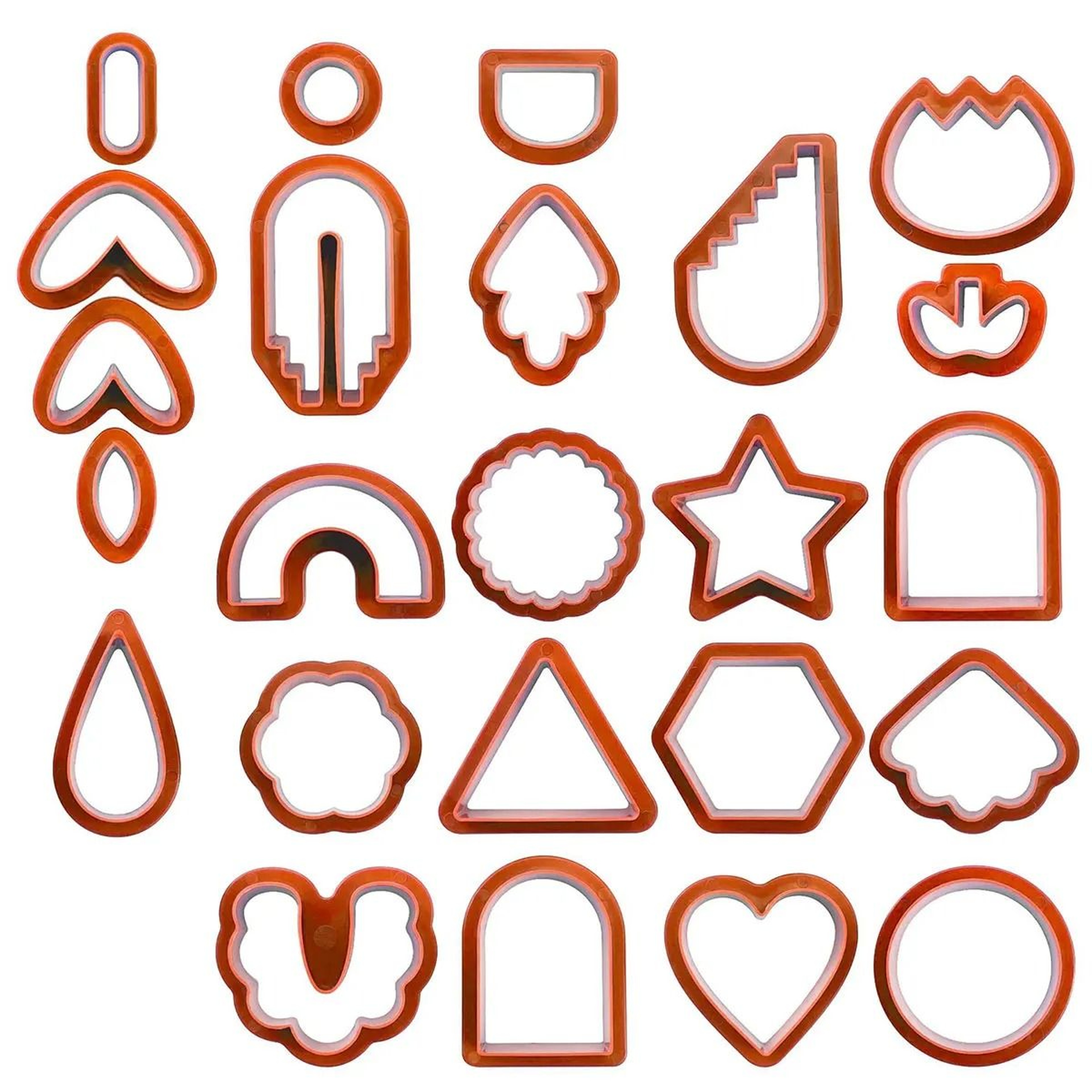 Polymer Clay Earring Cutters Set For Geometric Jewelry Making 2