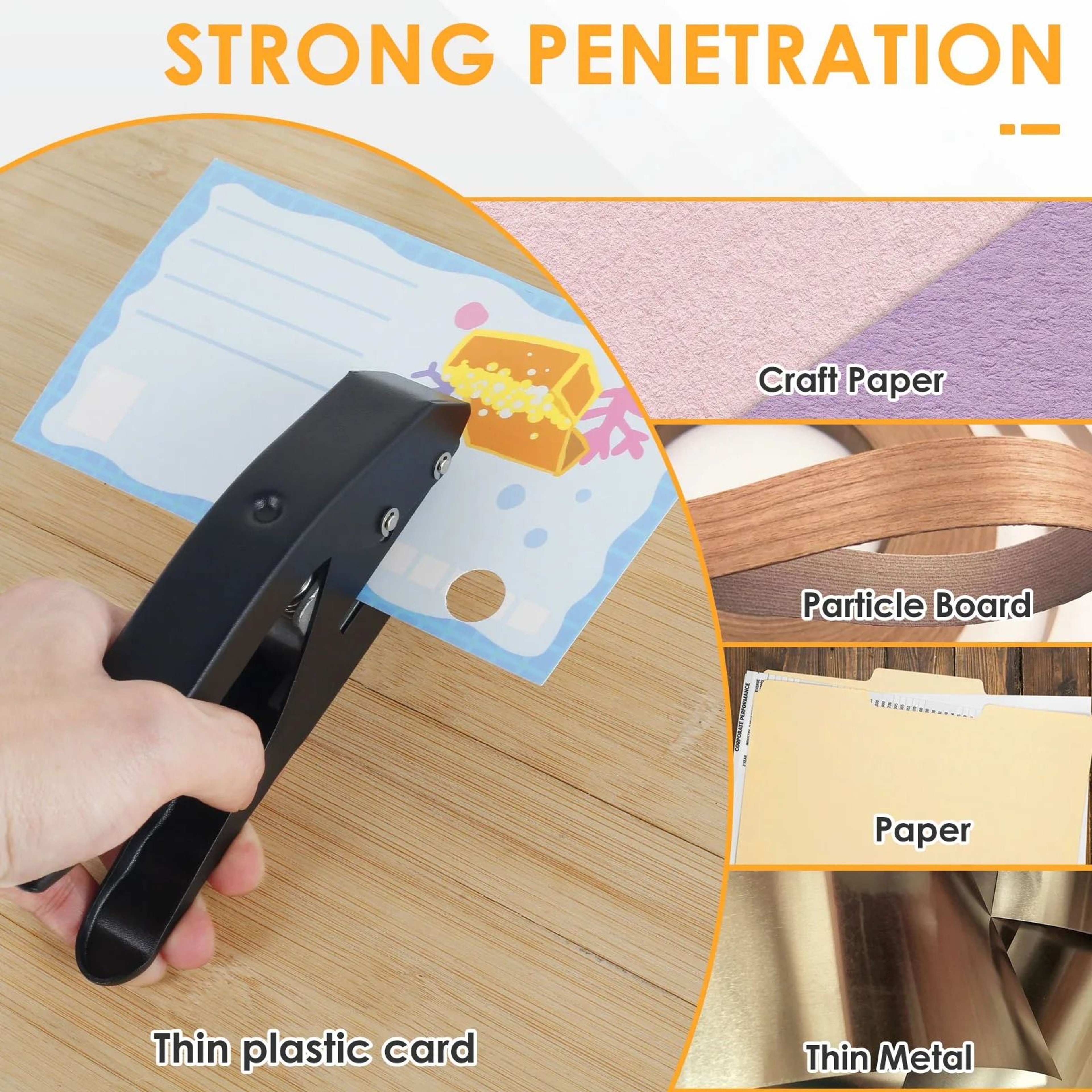 15 Mm Single Hole Punch For Paper Labels And Craft Projects 1