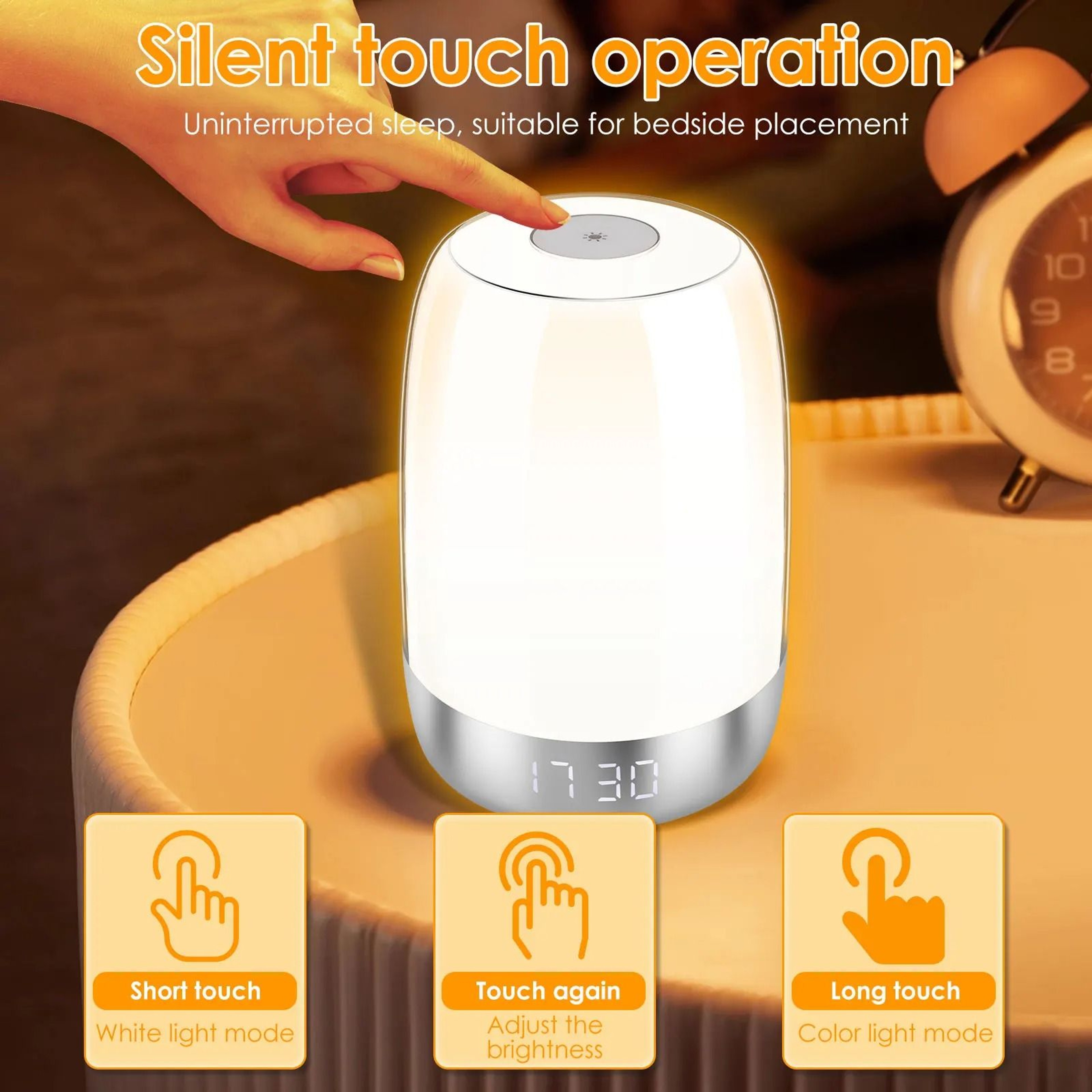 Dimmable Sunrise Alarm Clock With Wake Up Light 2