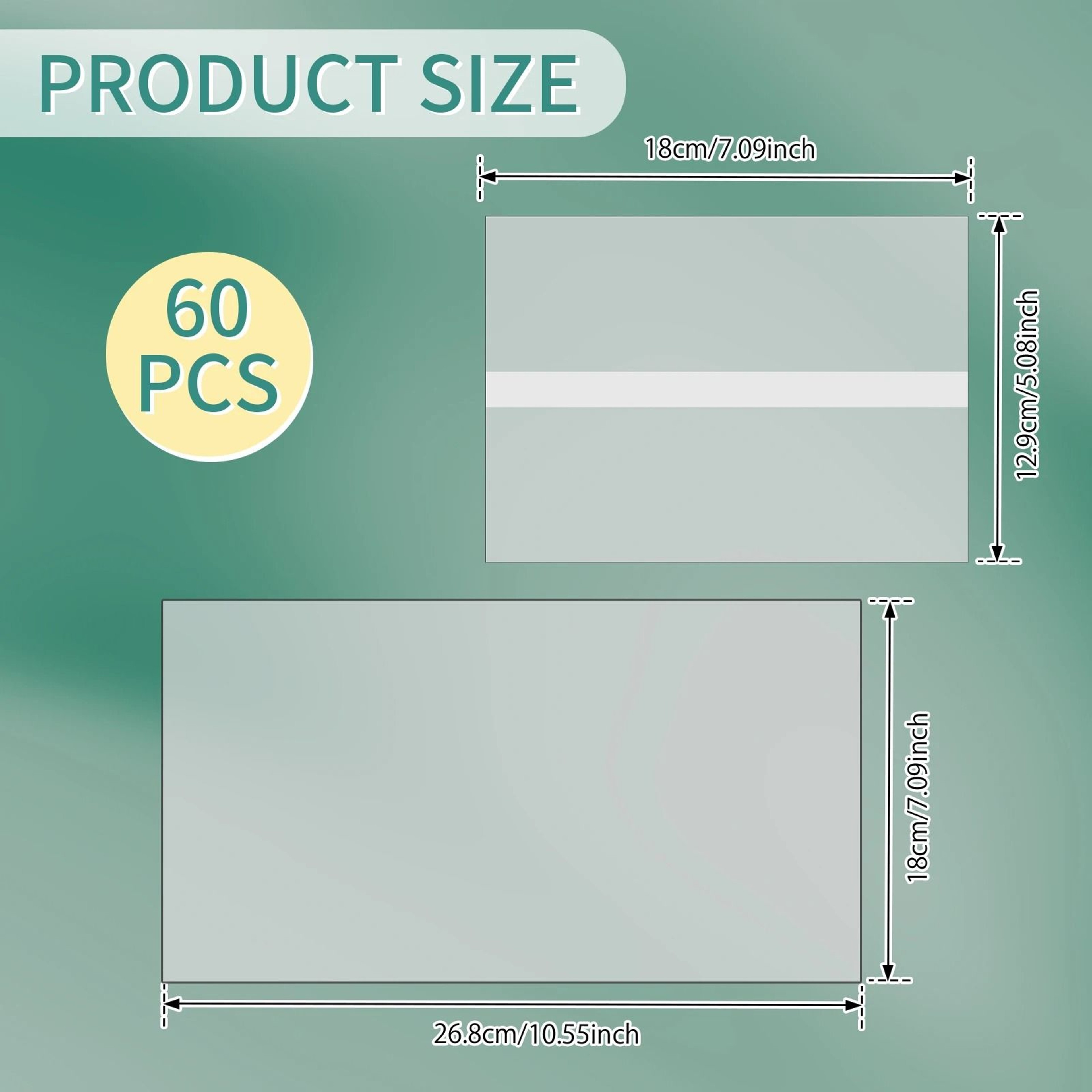 60 Pack Translucent Vellum Jackets For 5x7 Invitations 7