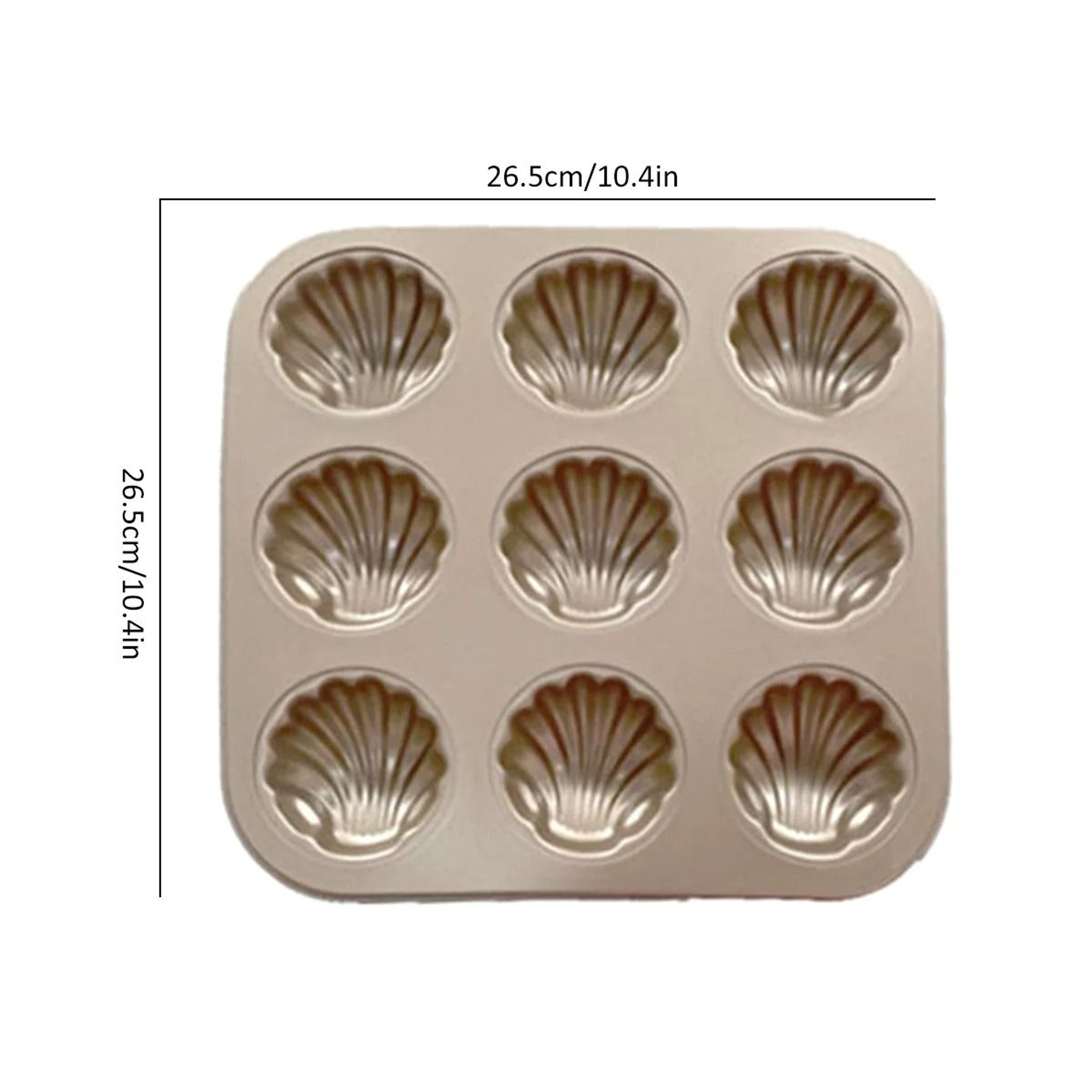 9 Cavity Non Stick Madeleine Baking Pan 2