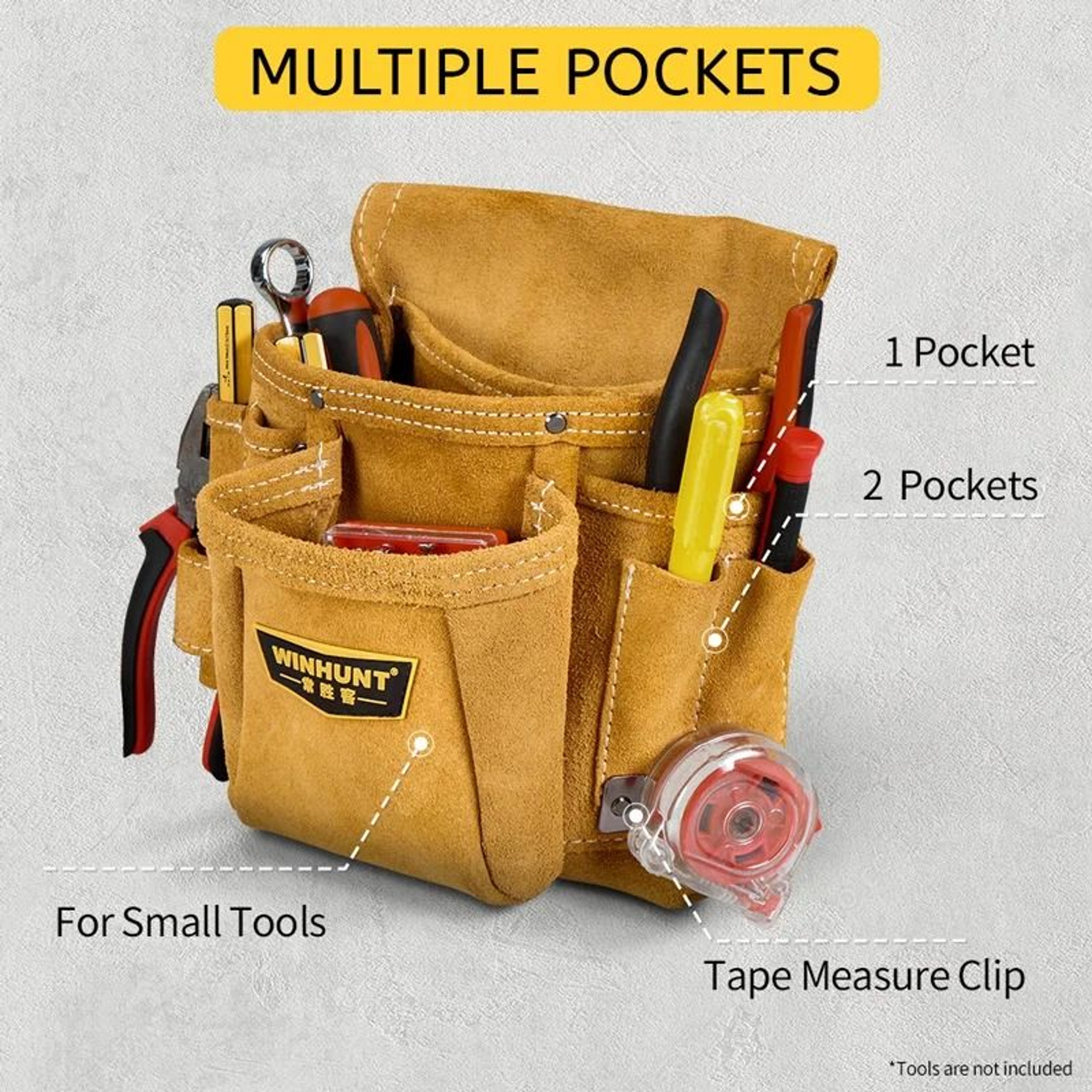 WINHUNT Professional Electrician Tool Pouch For Maintenance Work 6