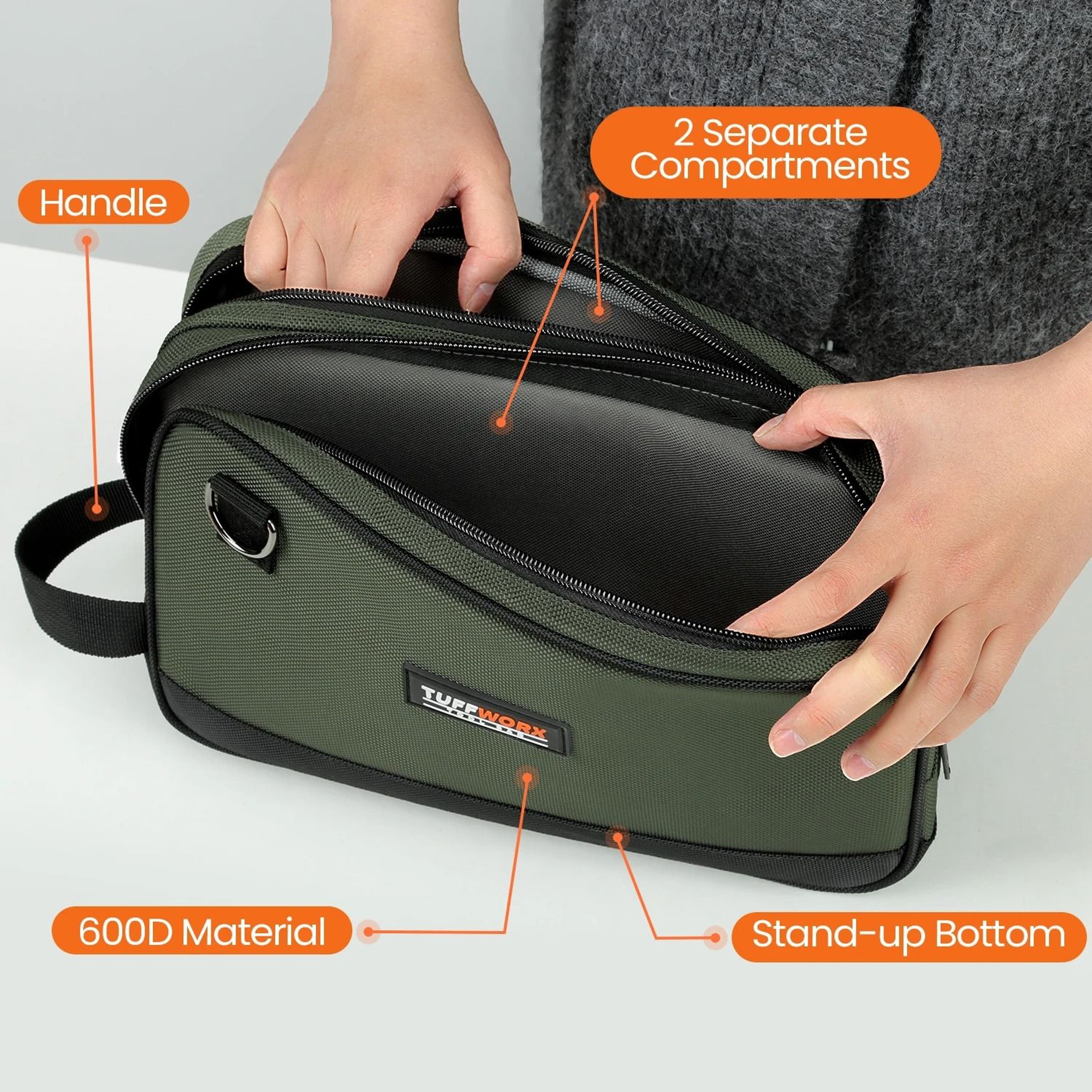 Dual Compartment Tool Bag For Compact Tool Storage 2