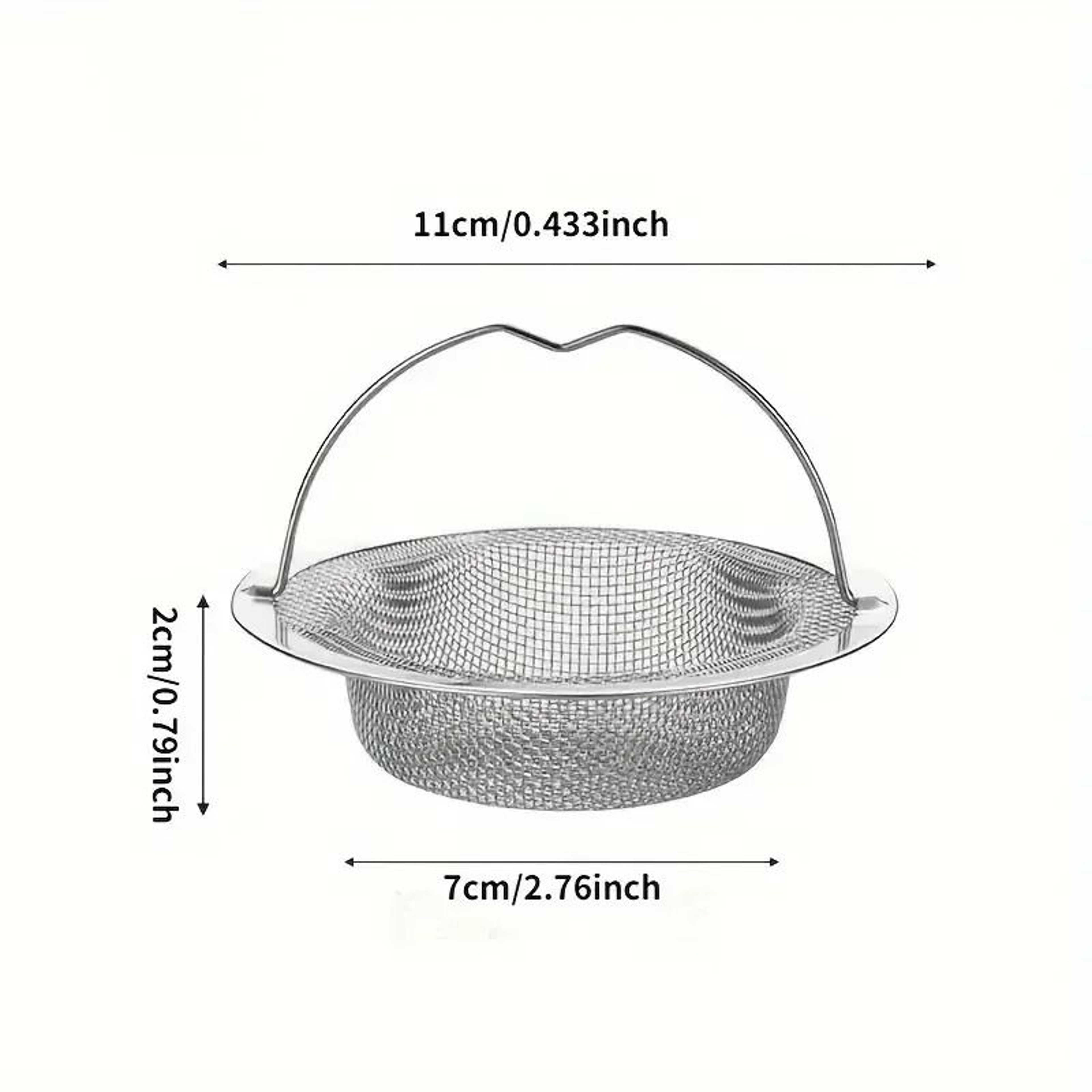 Stainless Steel Kitchen Sink Strainer With Handle And Stopper 1