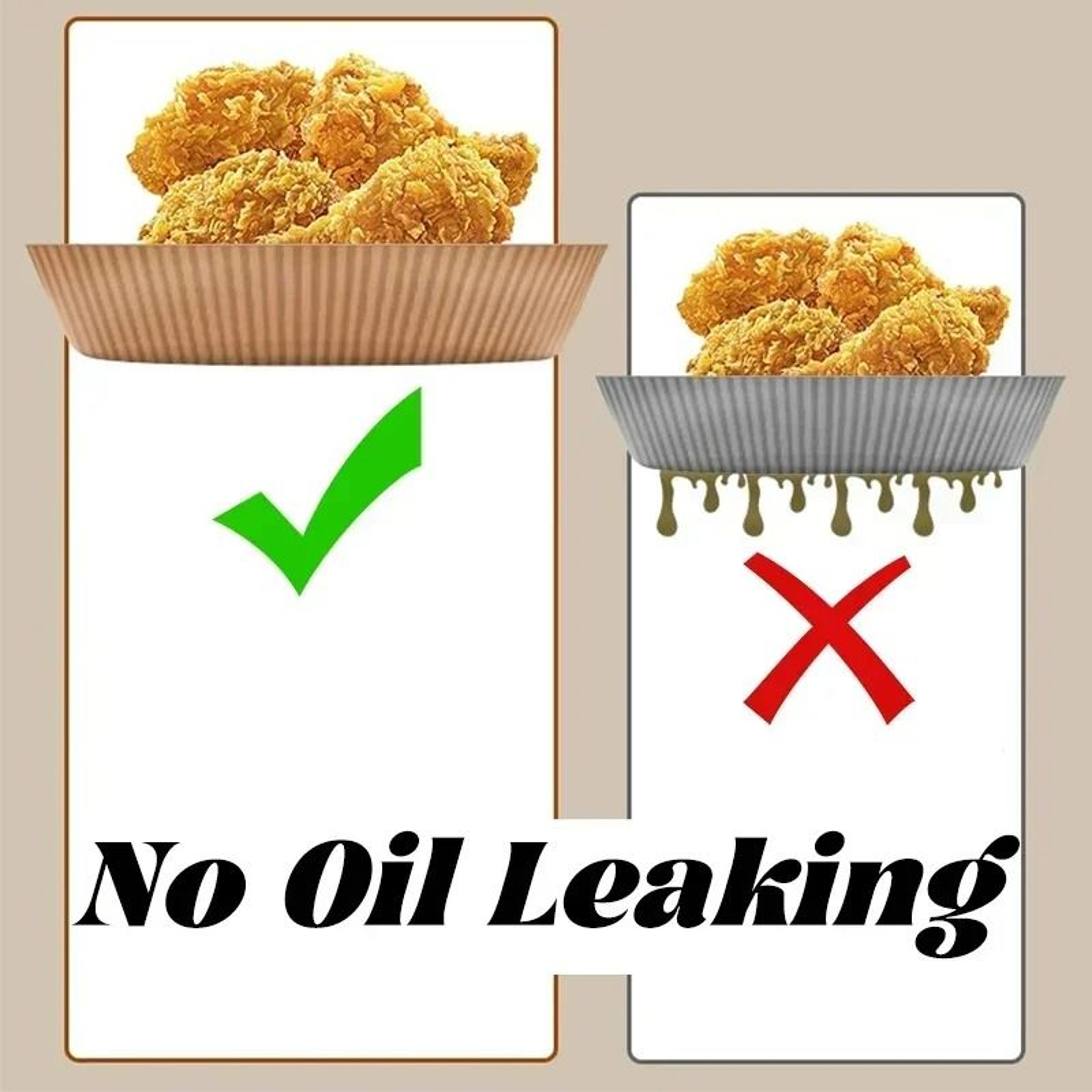 Round Disposable Air Fryer Paper Liners For Easy Non Stick Cooking 5