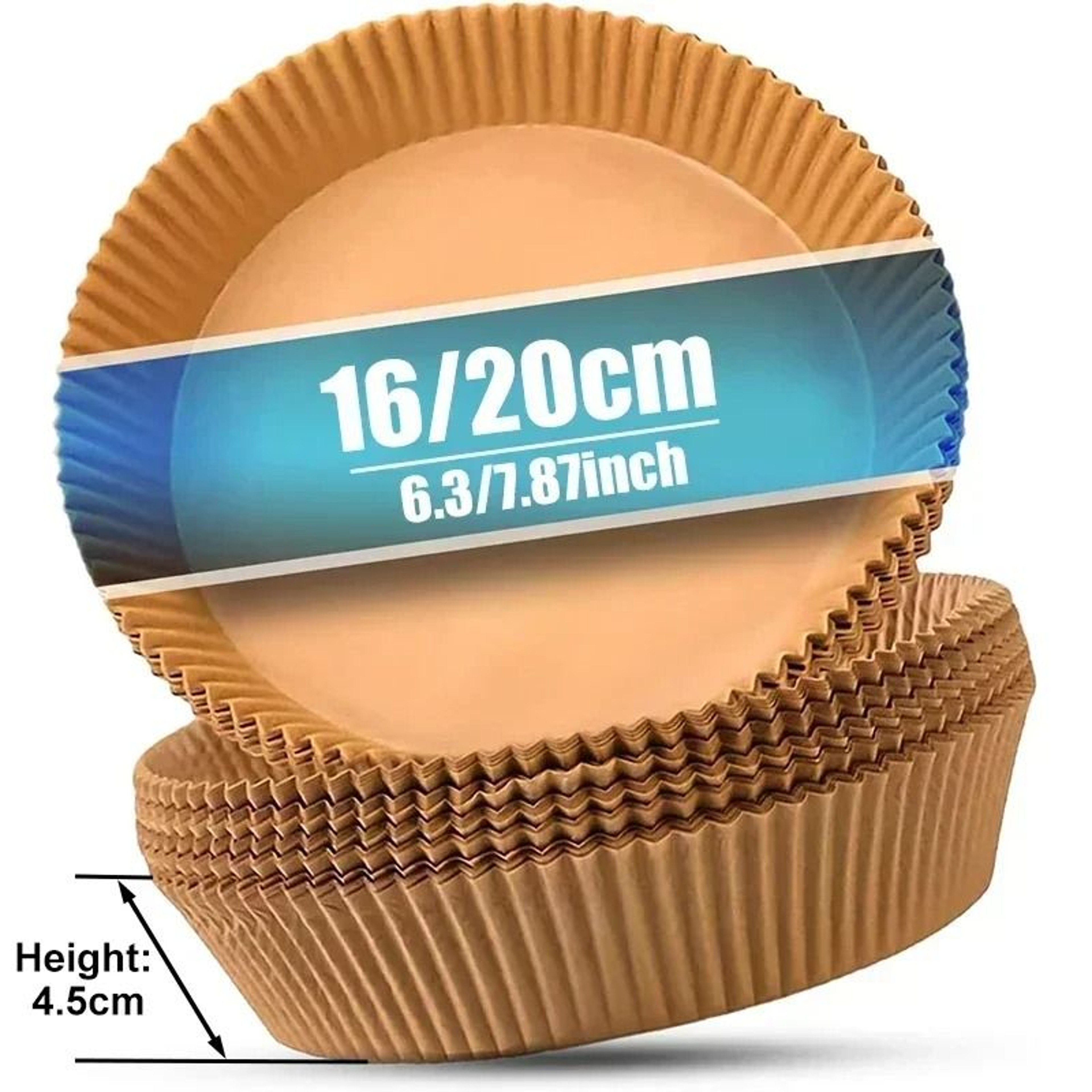 Round Disposable Air Fryer Paper Liners For Easy Non Stick Cooking 6