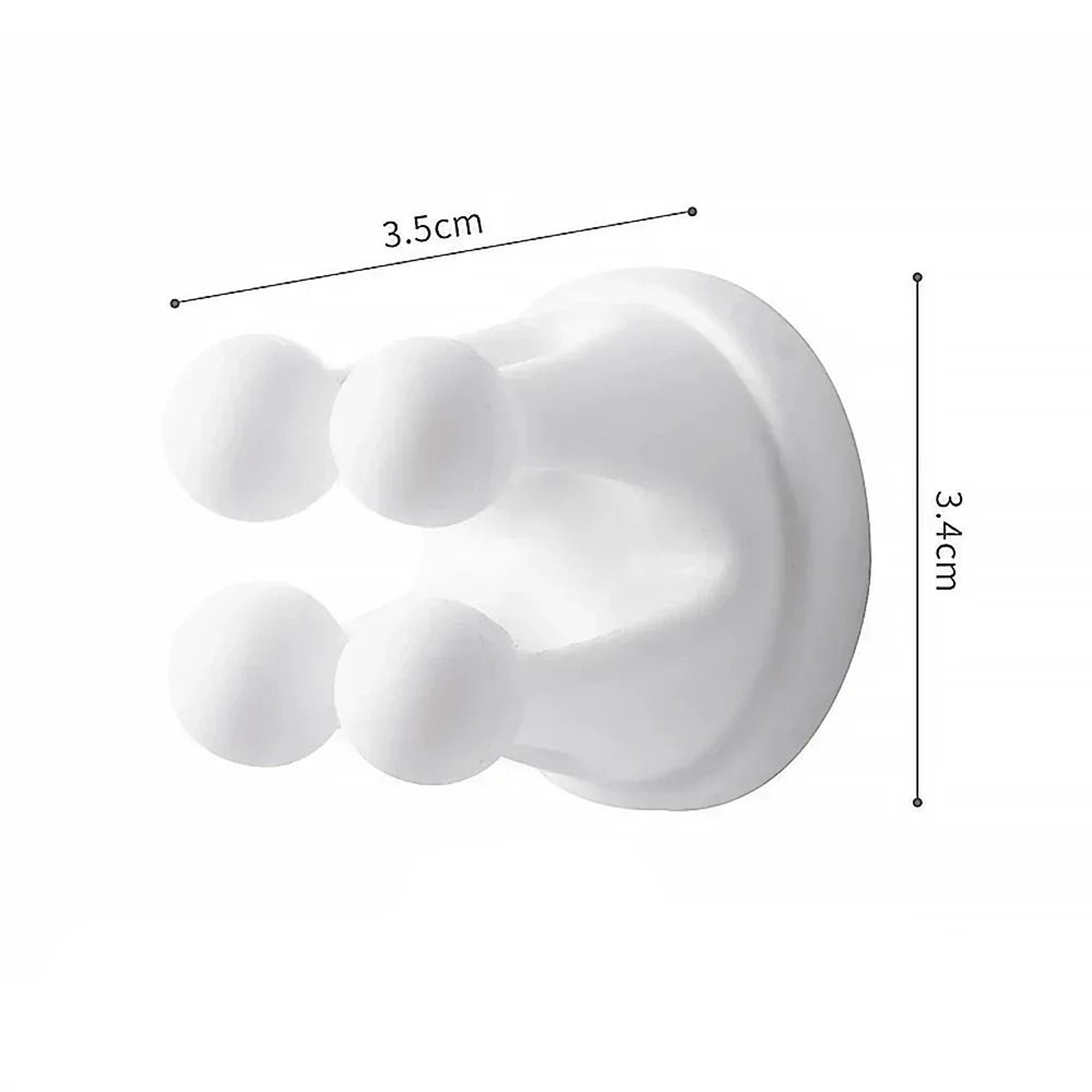 Self Adhesive Silicone Toothbrush Holder Hooks For Bathroom And Kitchen 2