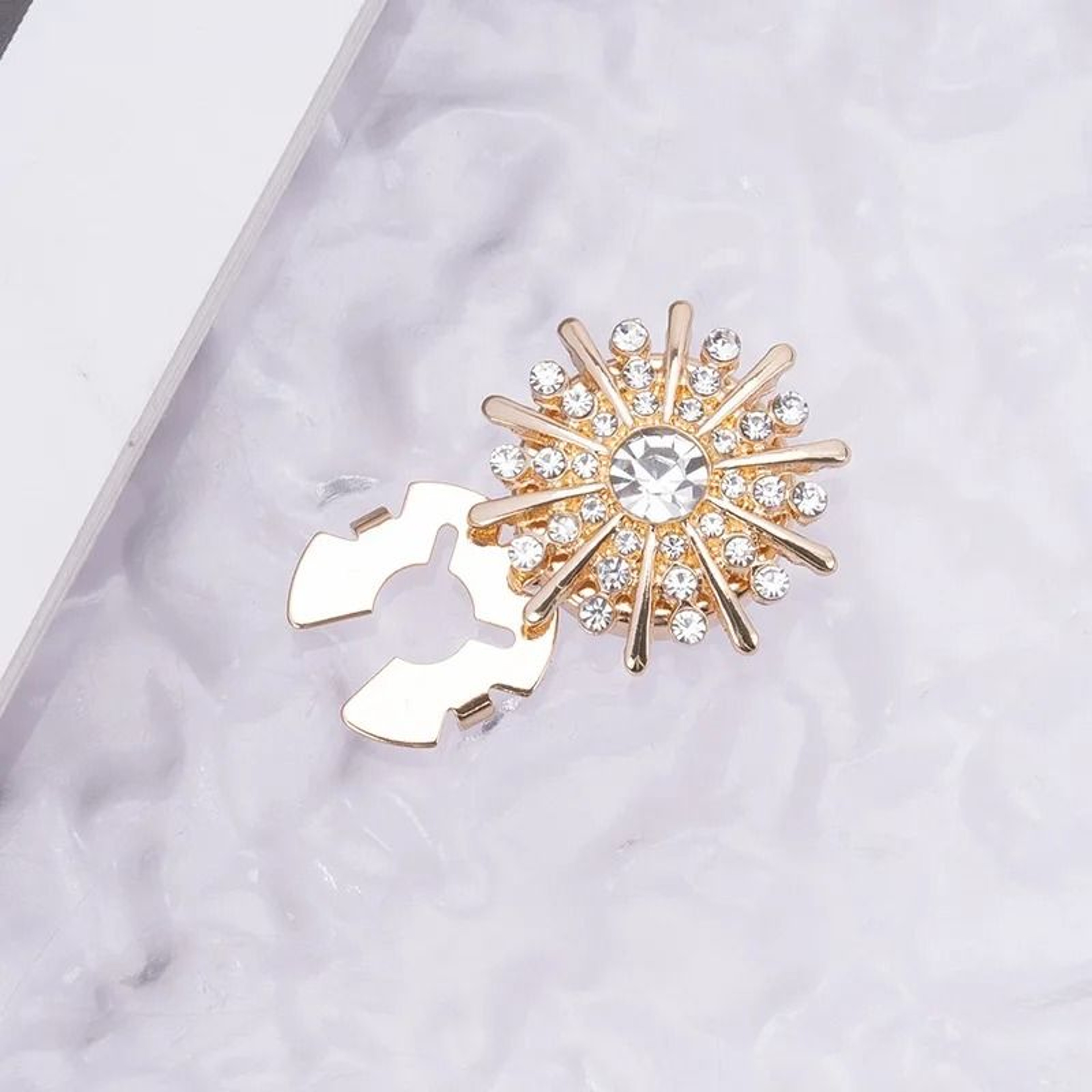 Crystal Pearl Clip On Button Covers For Shirts Coats And Blouses 6
