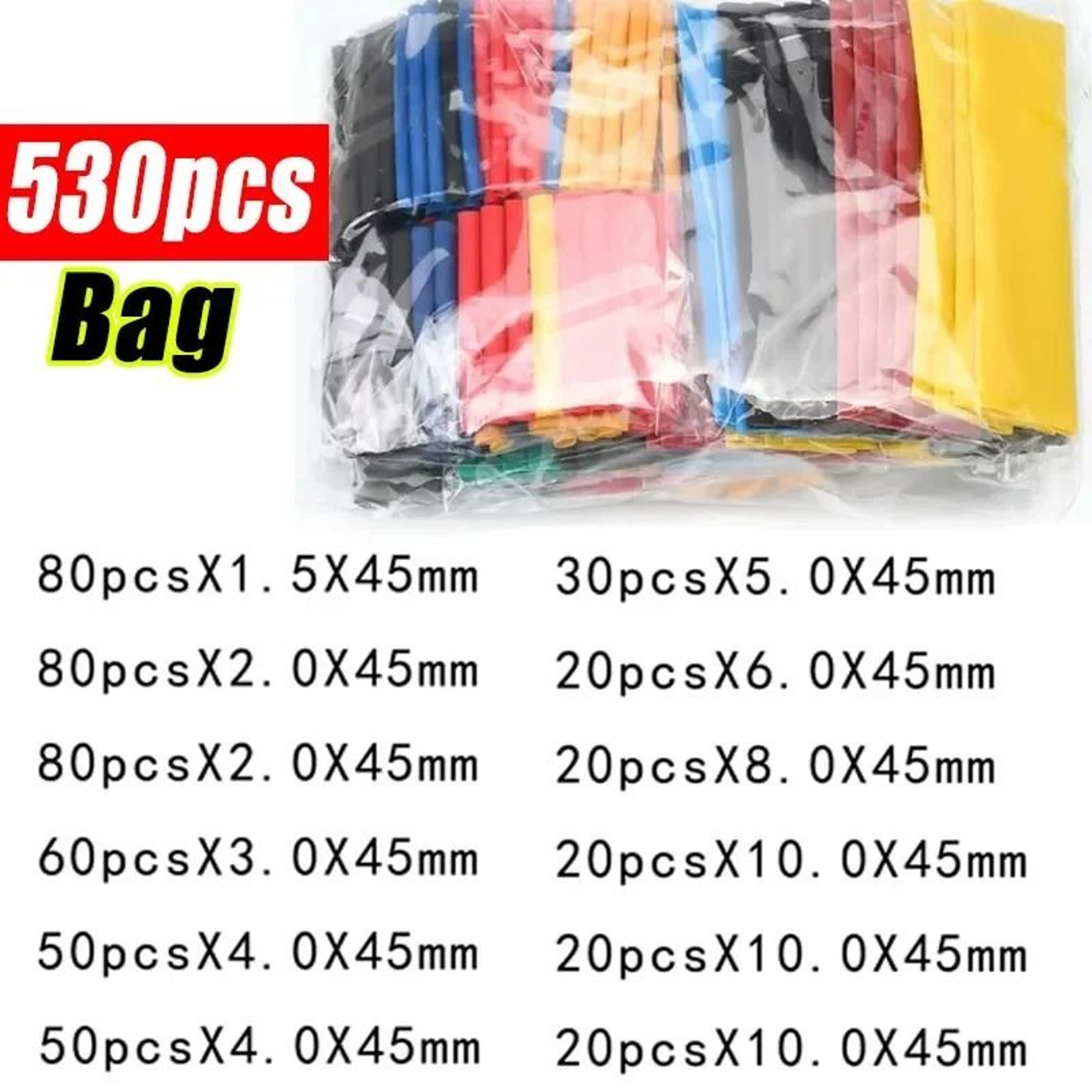 Heat Shrink Tube Kit For Wire Cable Insulation 3