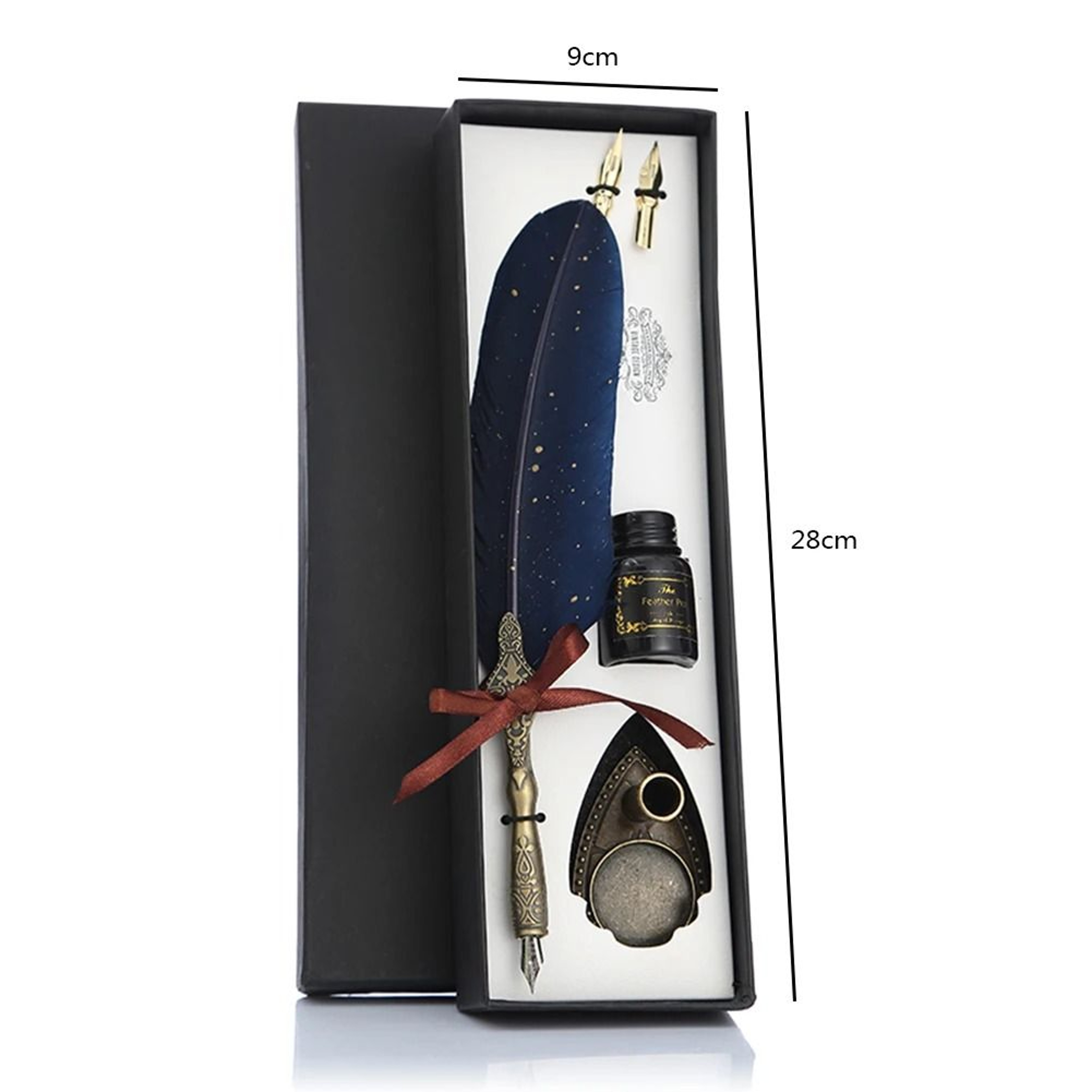 Retro Feather Dip Pen Set With Nibs Gift Box 11